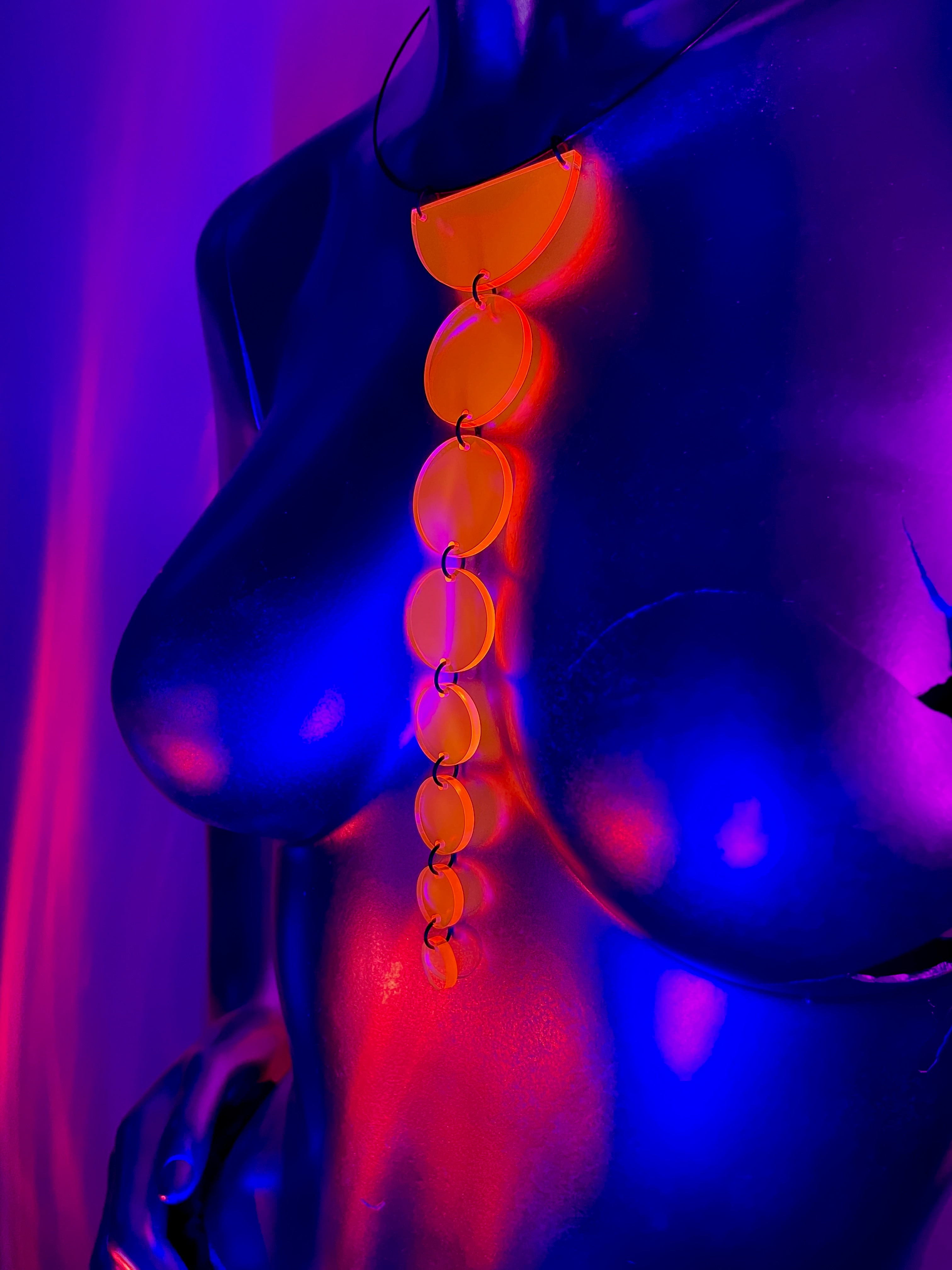 CYBERPUNK PLANETARY CHOKER NECKLACE