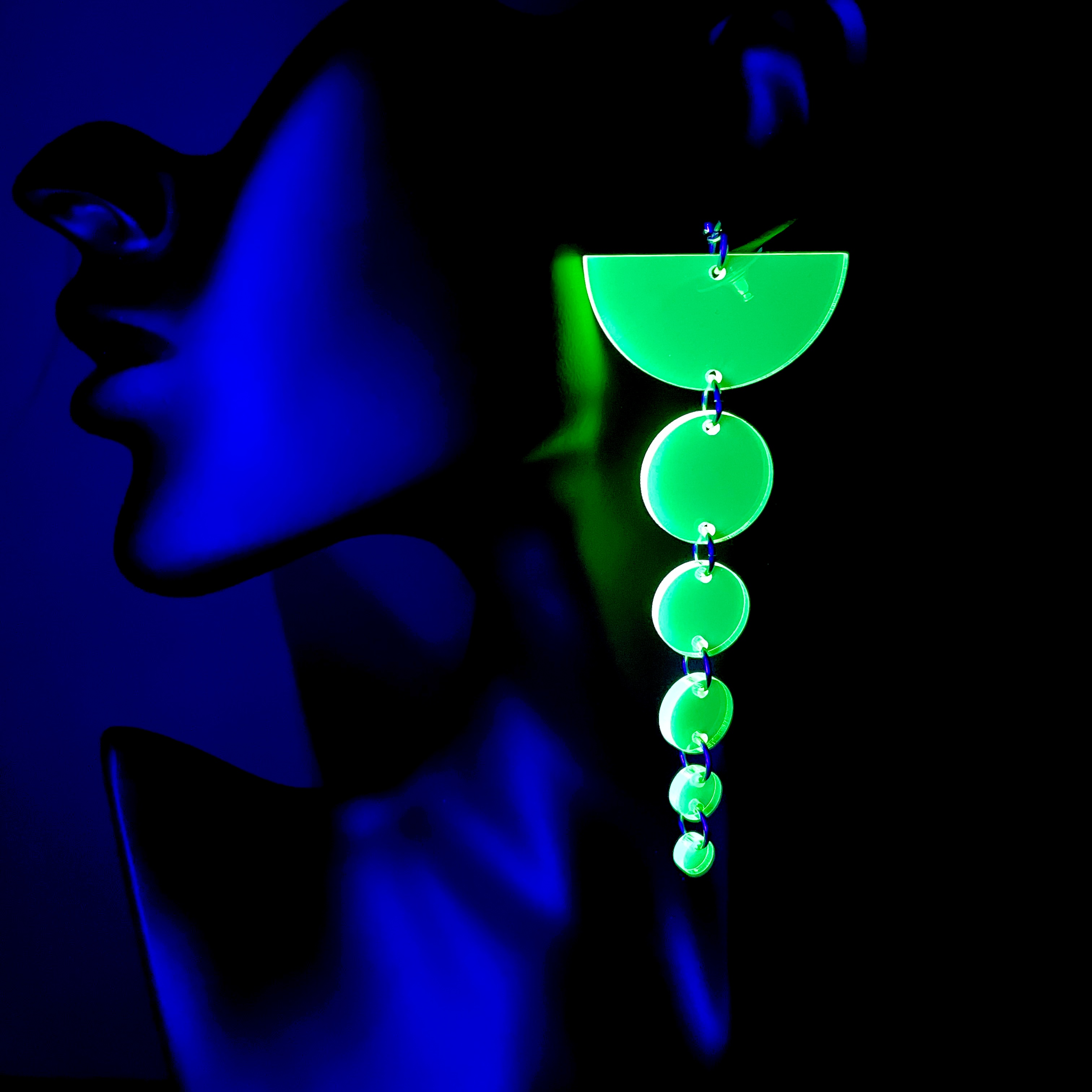 CYBERPUNK PLANETARY EARRINGS