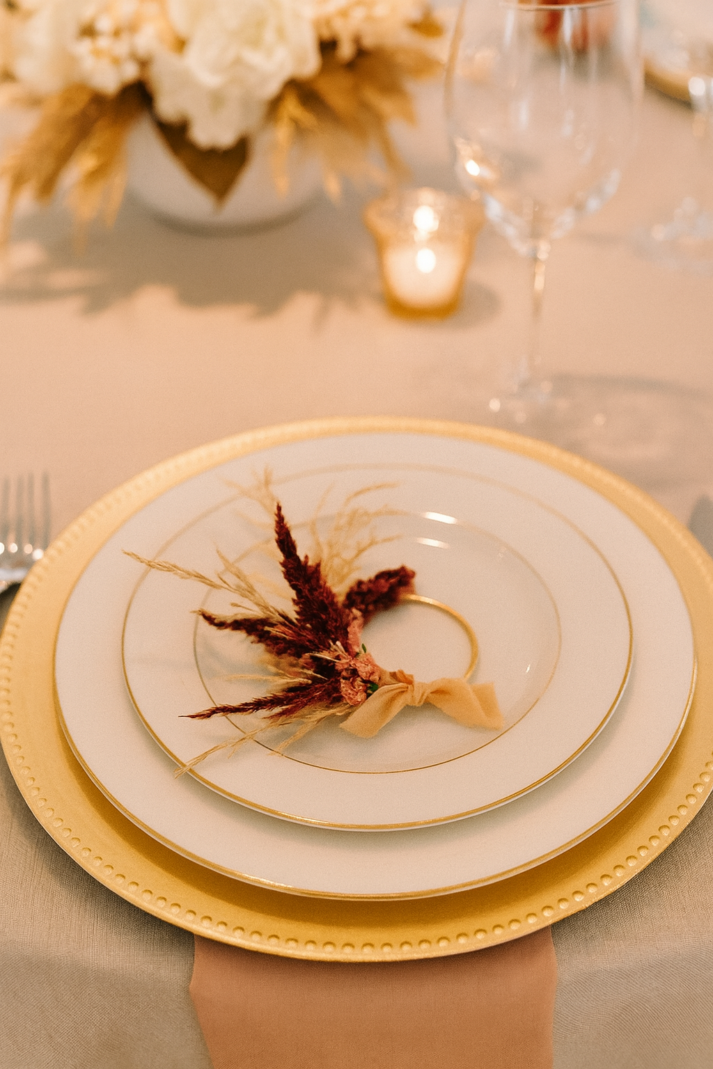 Mini Dried Flower Wreaths - Set of 4