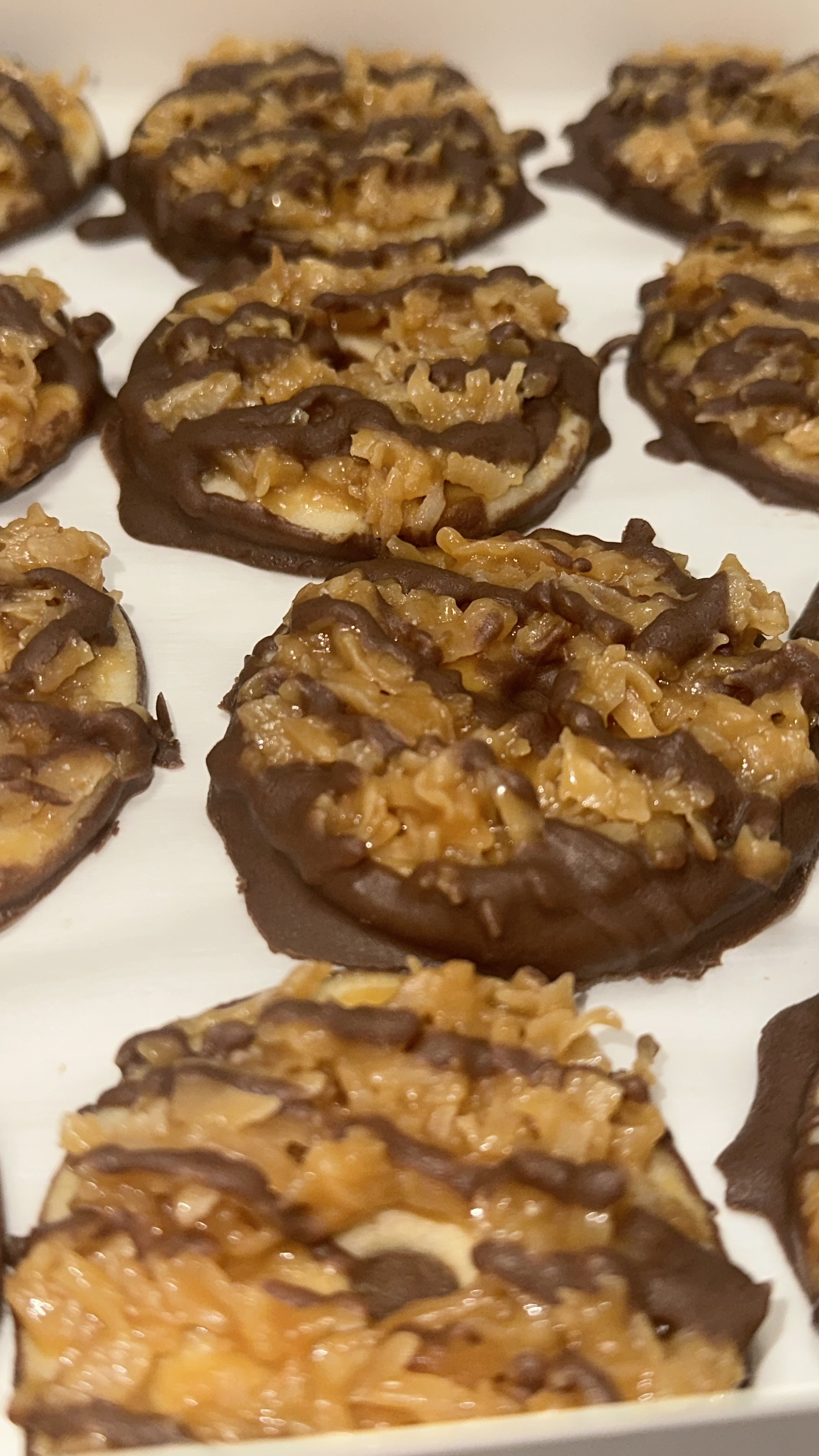 Caramel Coconut Swirl Cookies