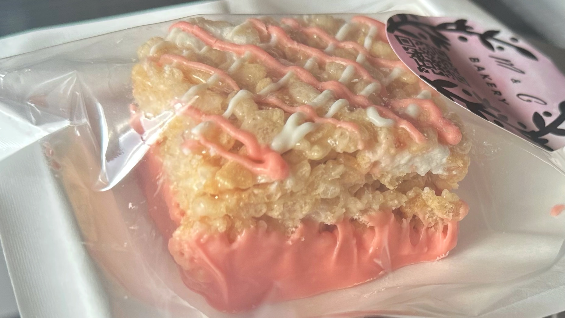 Strawberry Rice Crispy Squares