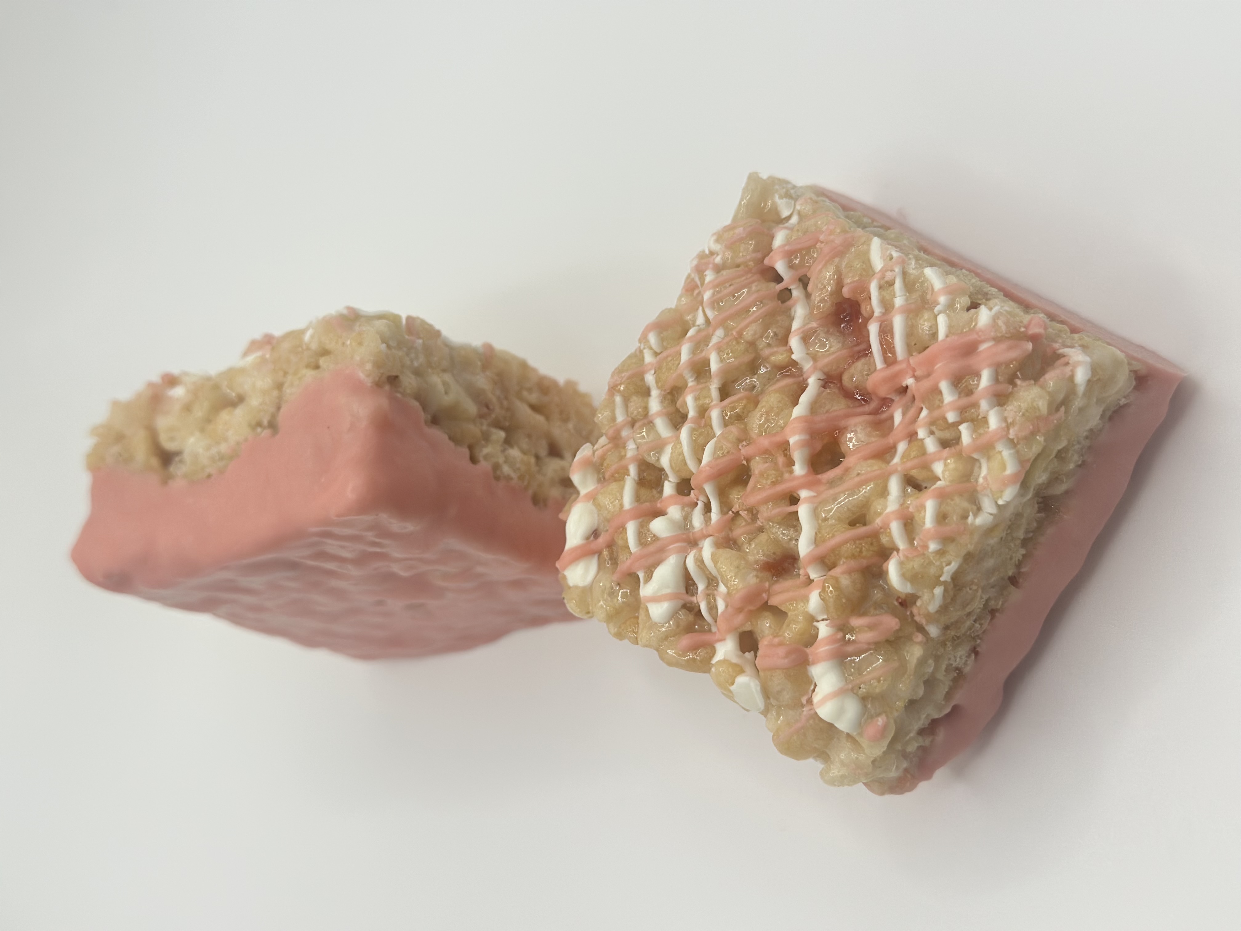 Strawberry Rice Crispy Squares