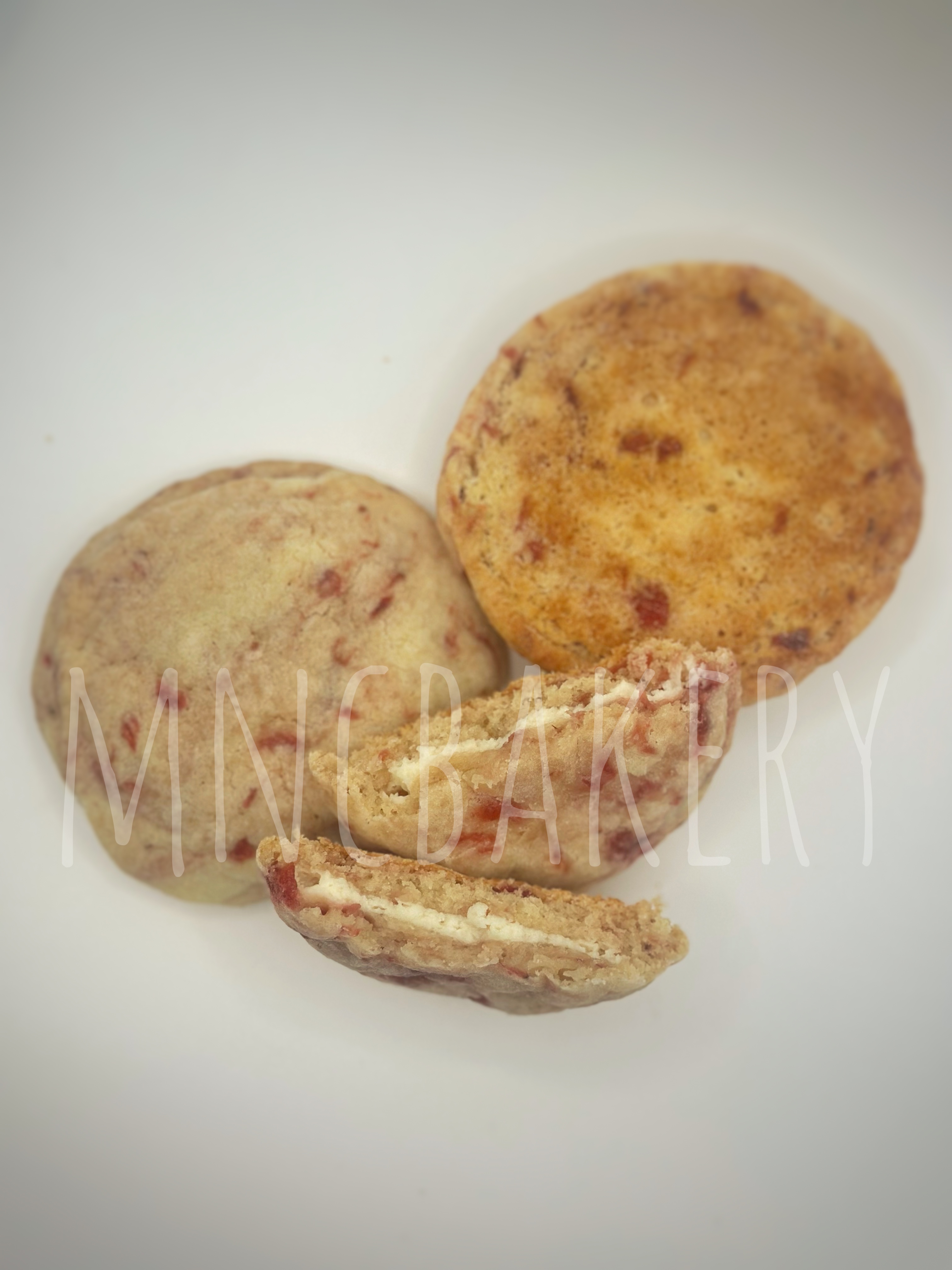 Stuffed Strawberry Cheesecake Cookies