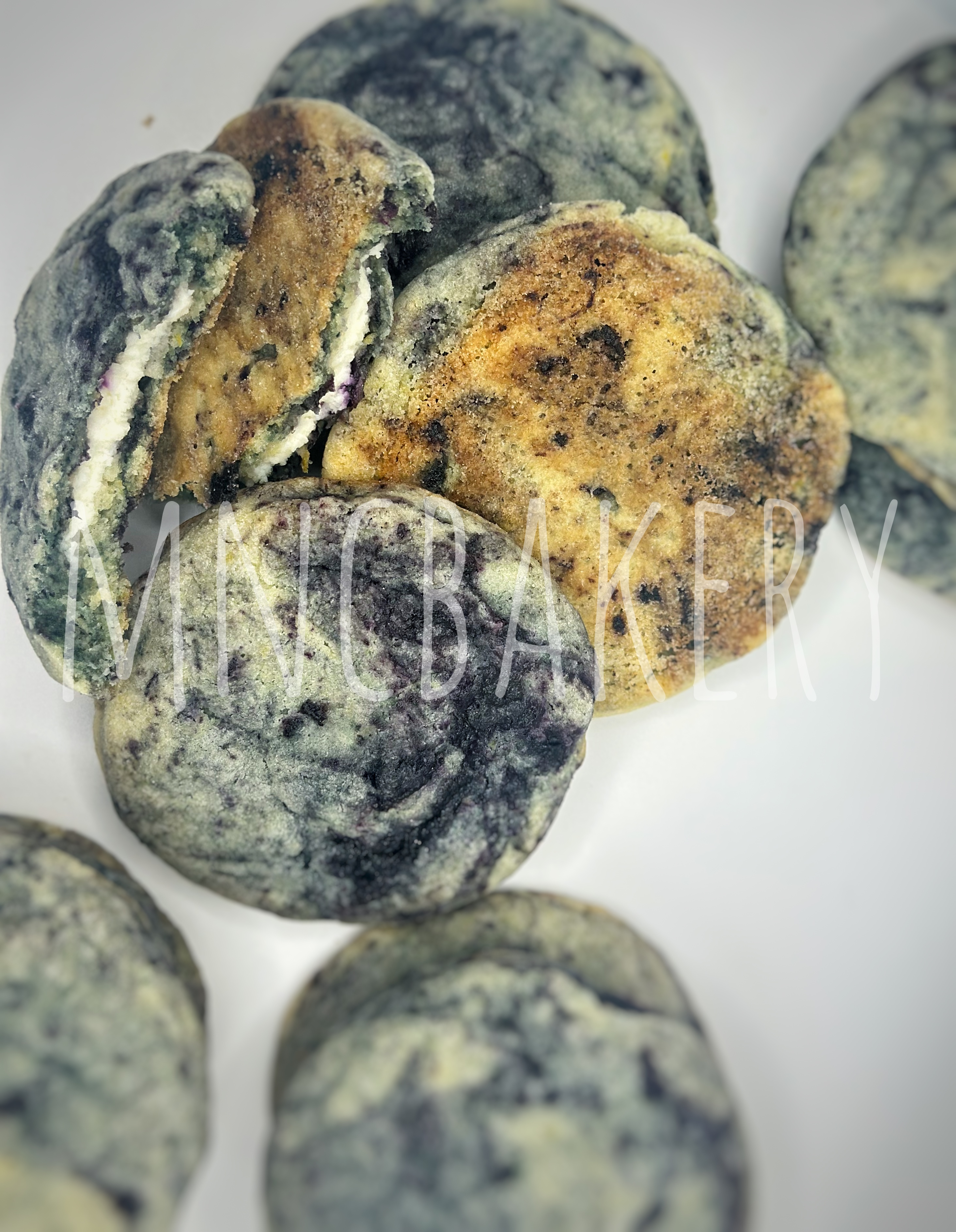 Stuffed Lemon Blueberry Cheesecake Cookies