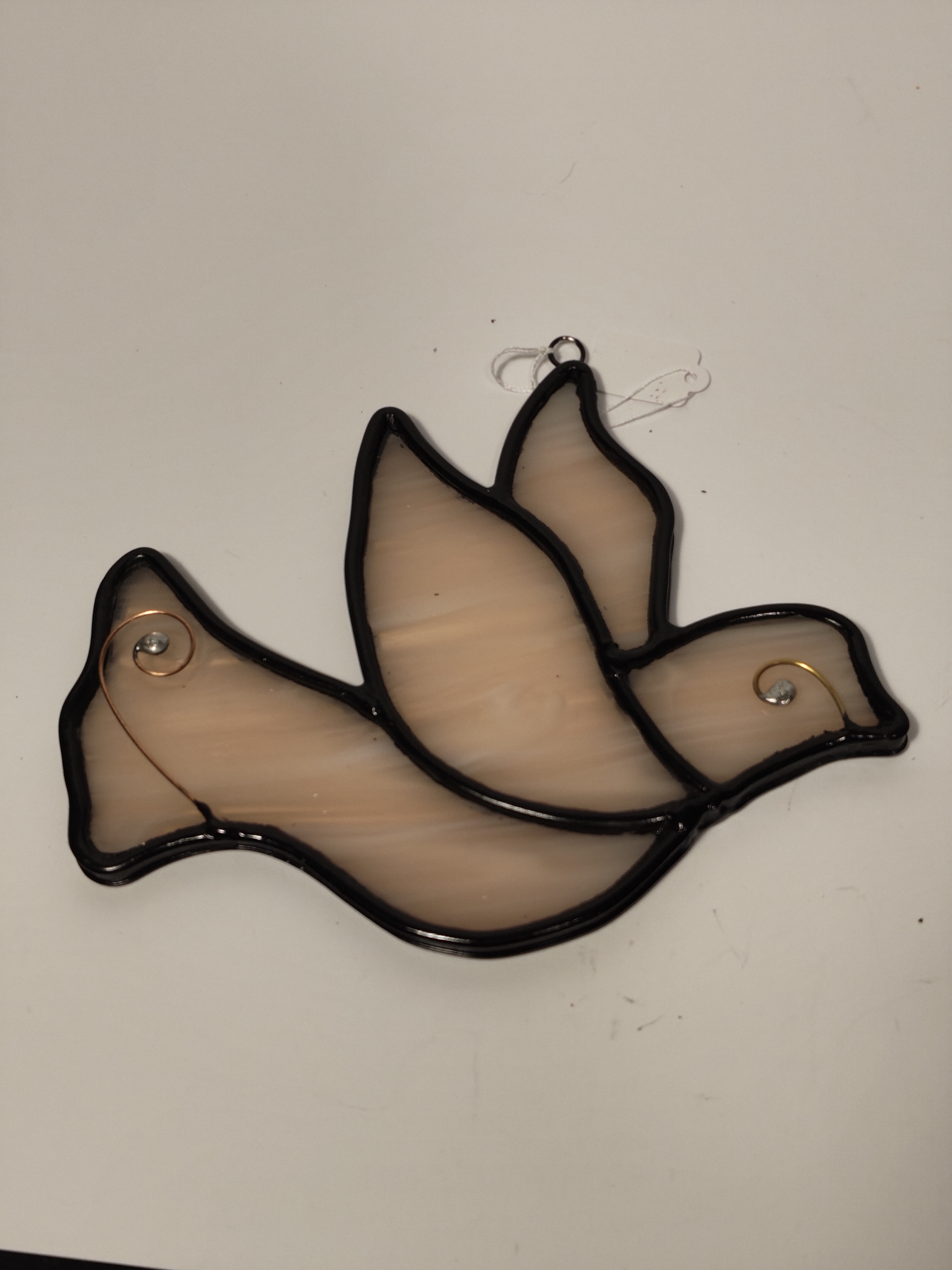 Stained Glass Dove Suncatcher