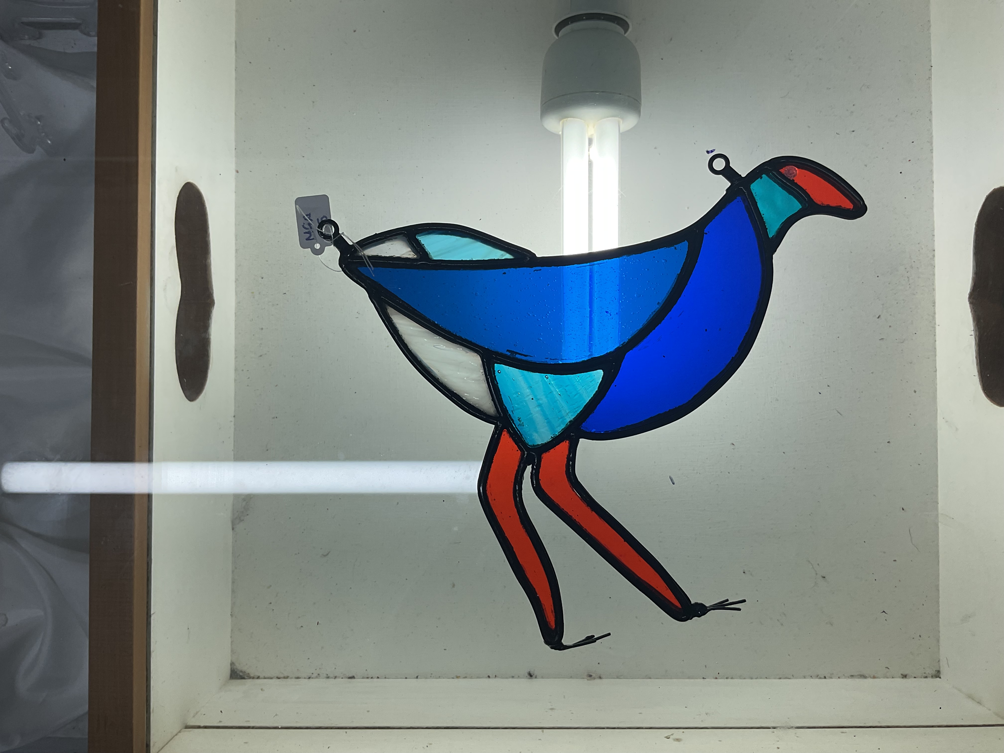 Stained Glass Pūkeko Bird 
