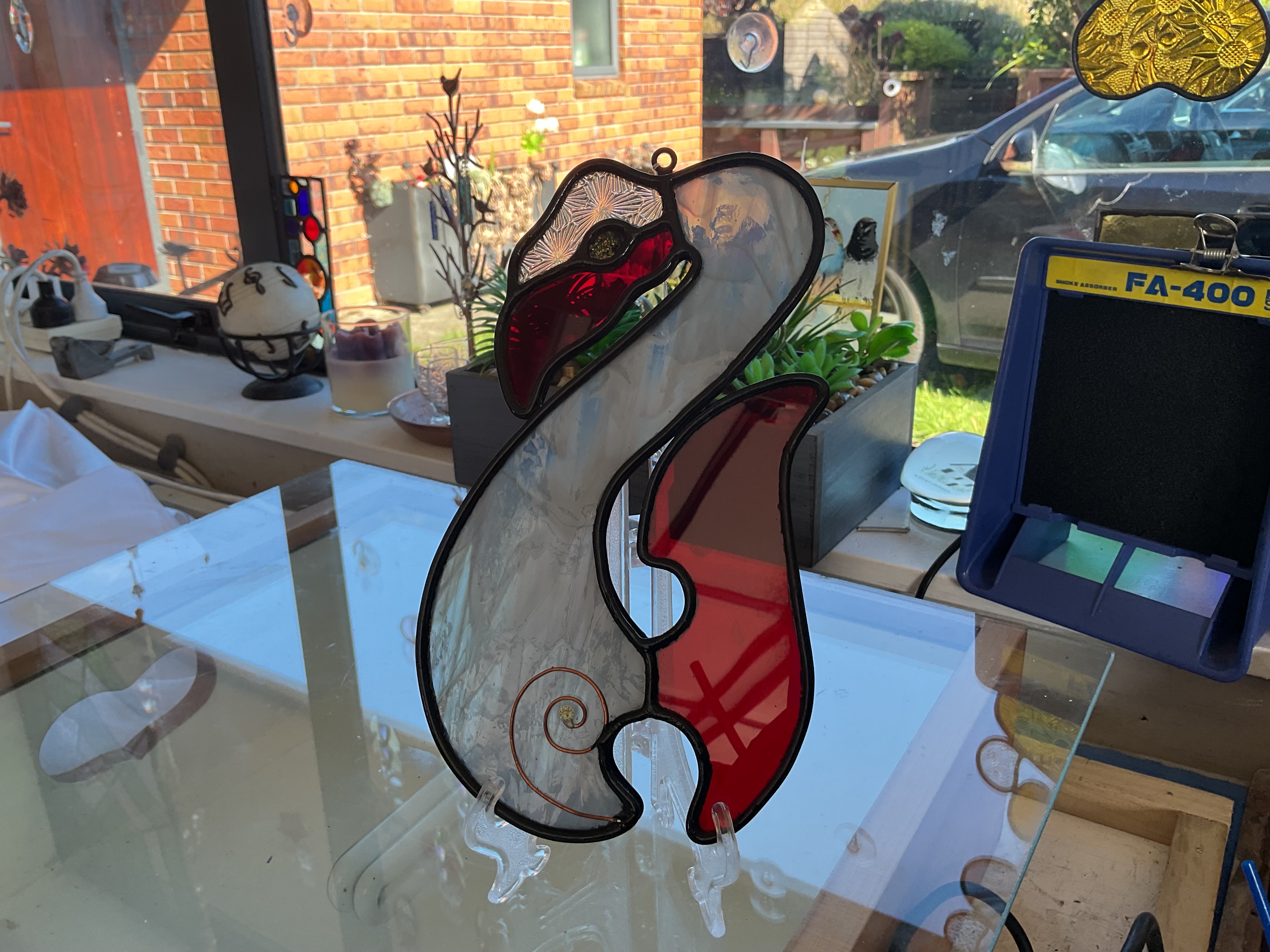 Stained Glass NZ  Manaia Sun catcher 