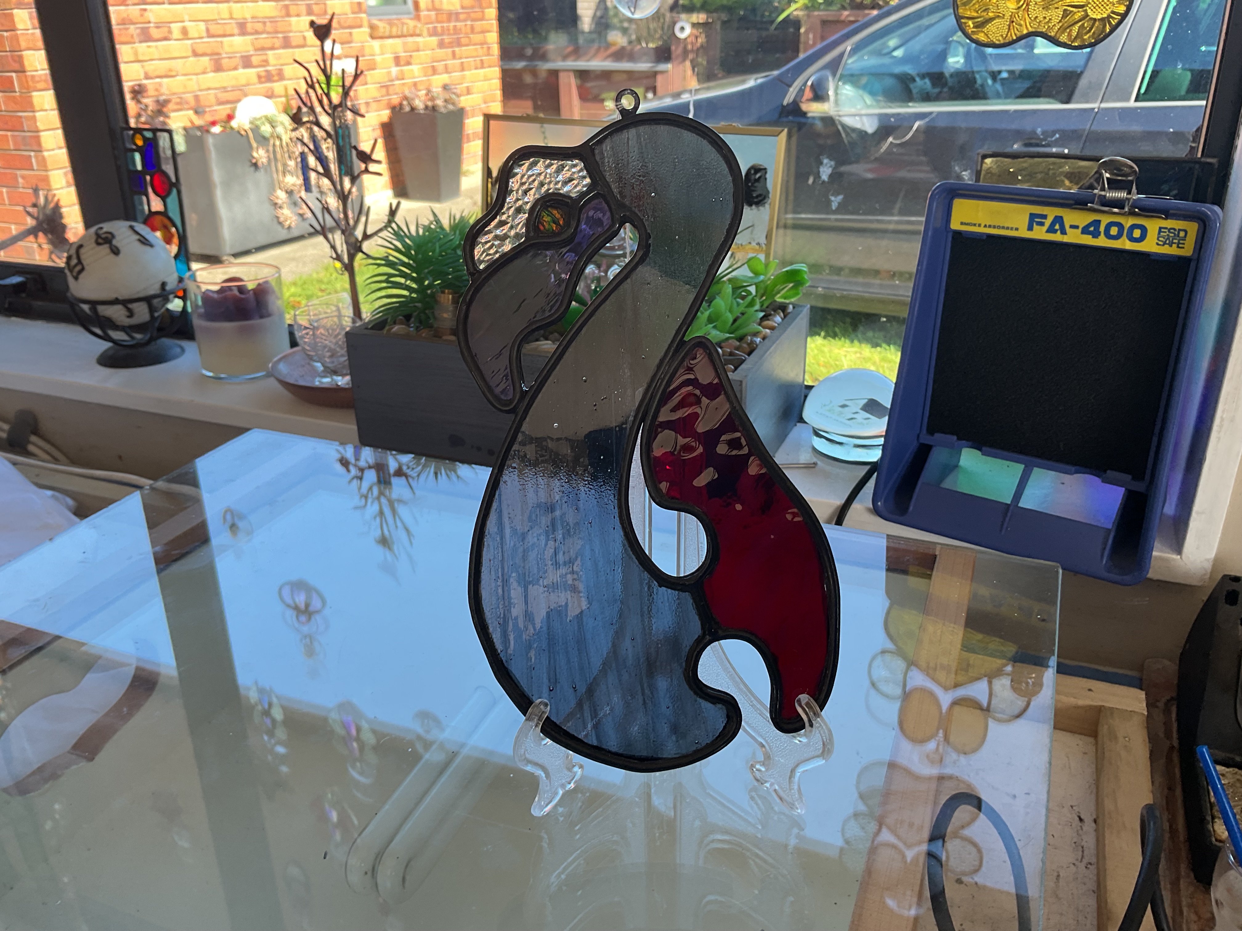 Stained Glass NZ  Manaia Sun catcher 