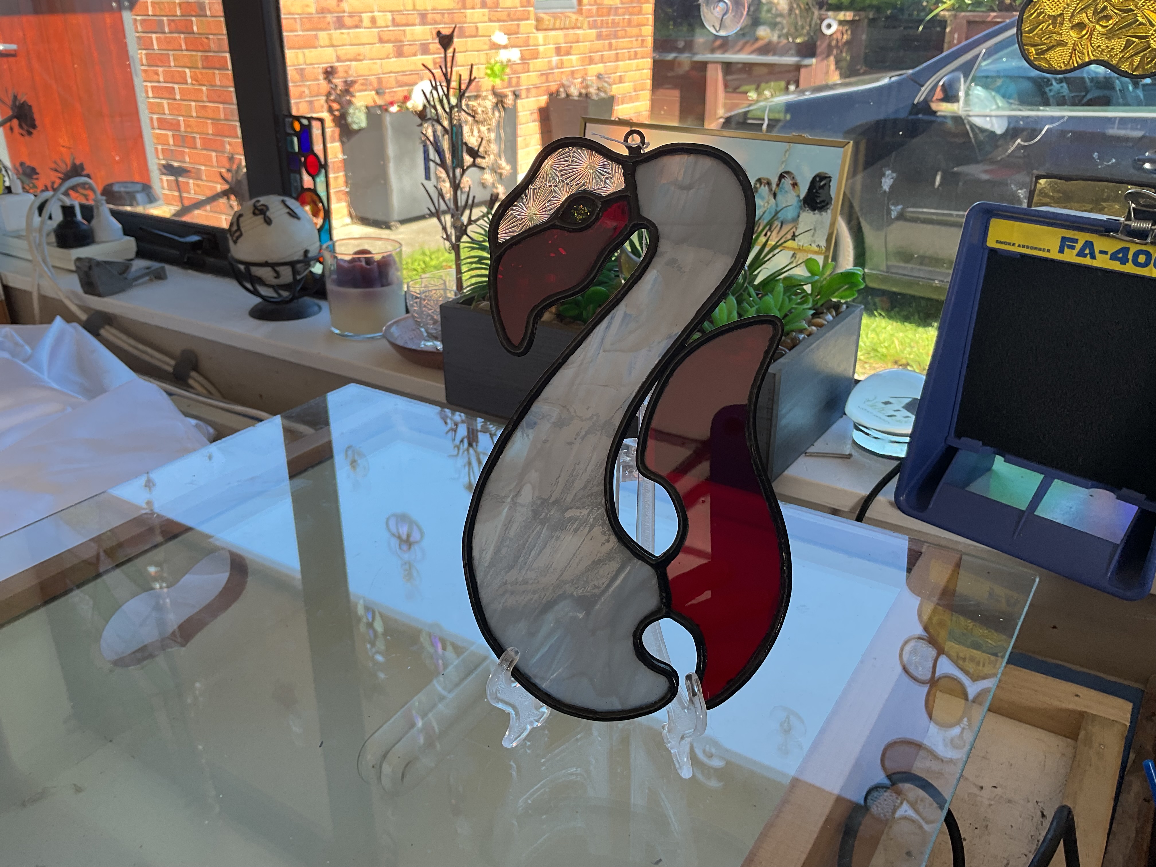 Stained Glass NZ  Manaia Sun catcher 