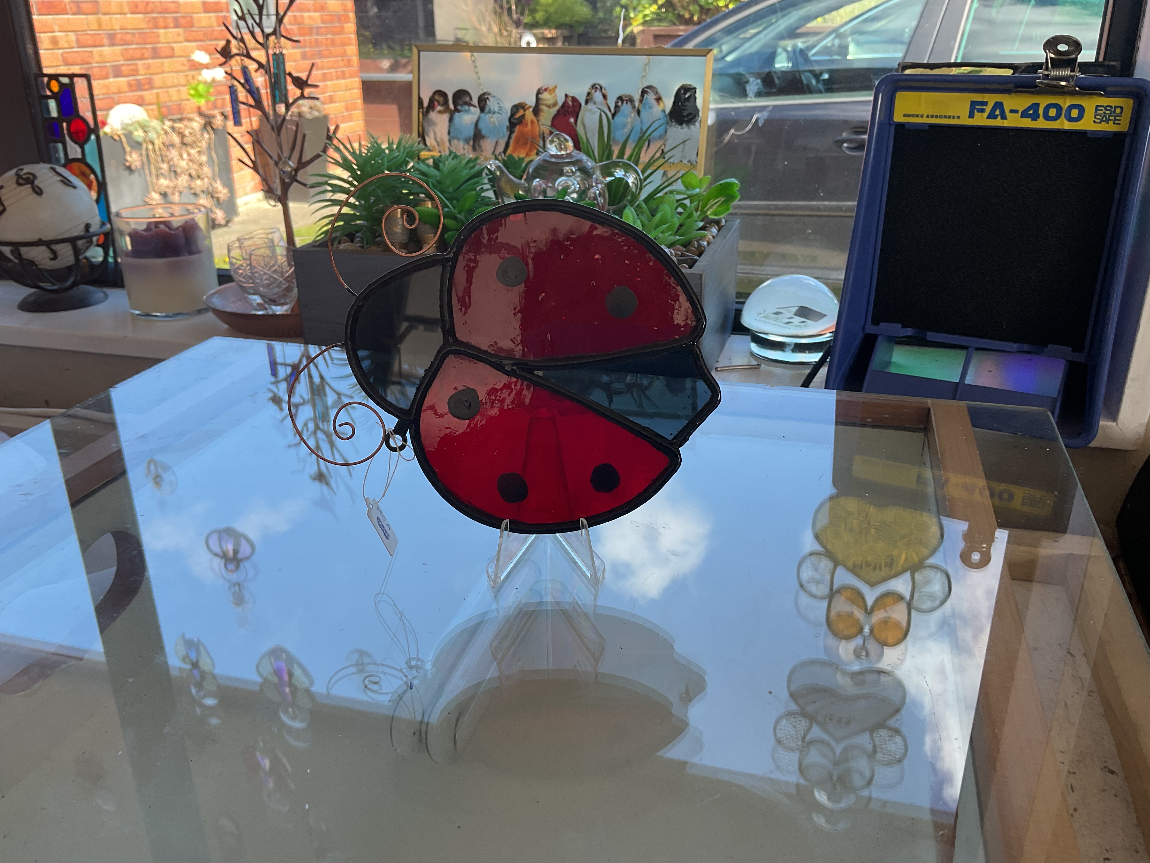Stained Glass Ladybug