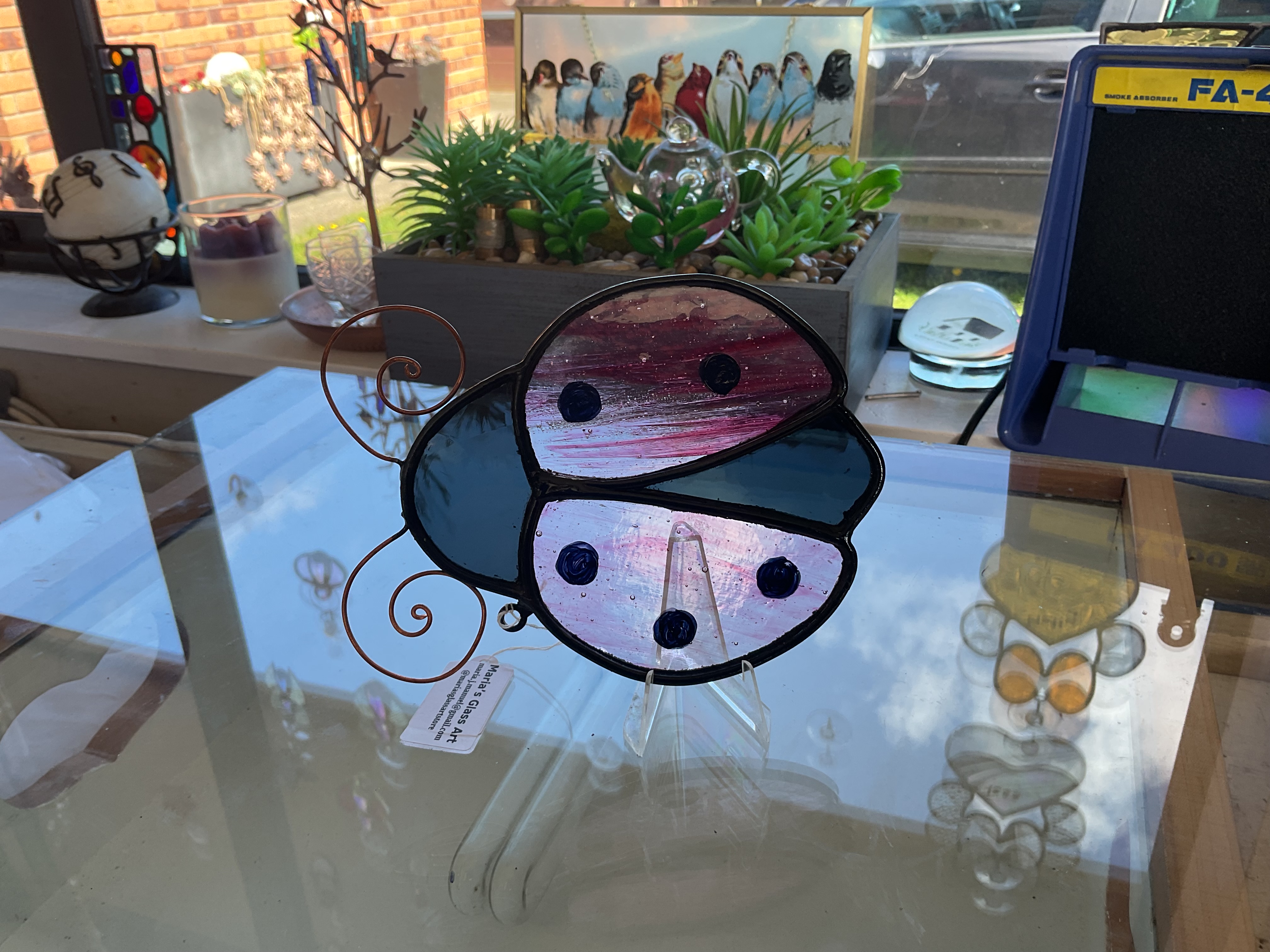 Stained Glass Ladybug