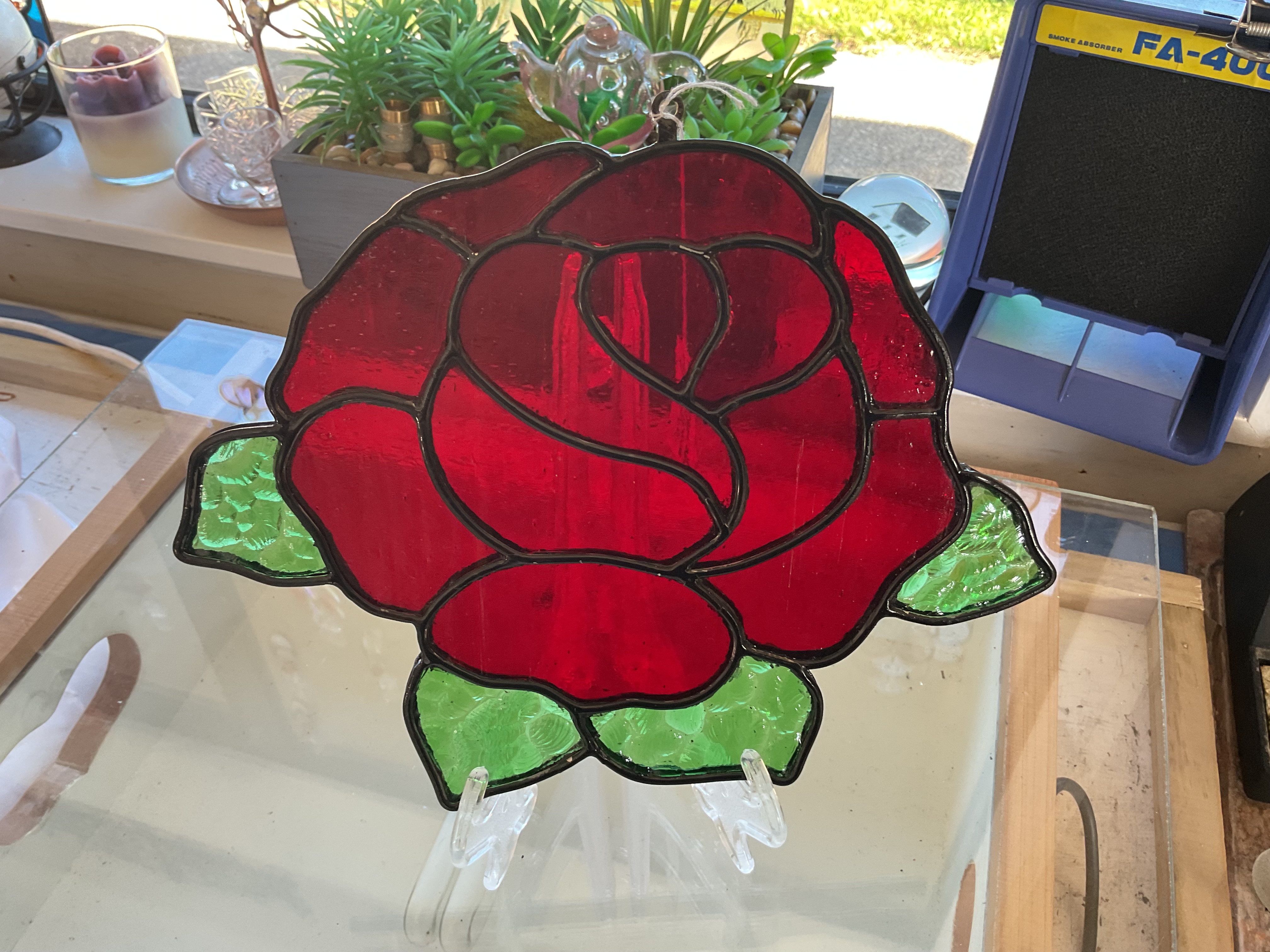 Stained Glass Rose