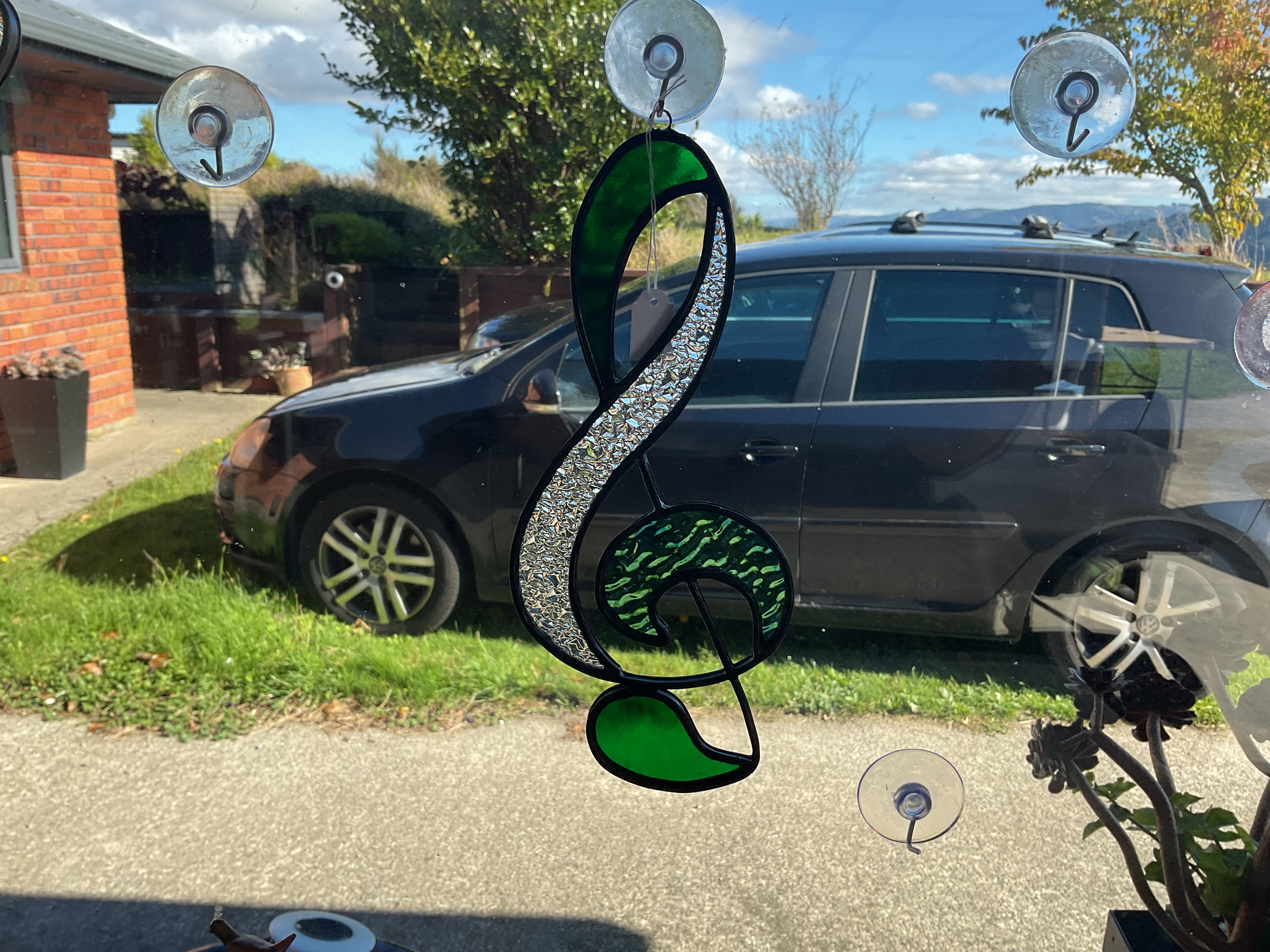 Stained Glass Big Treble Clef