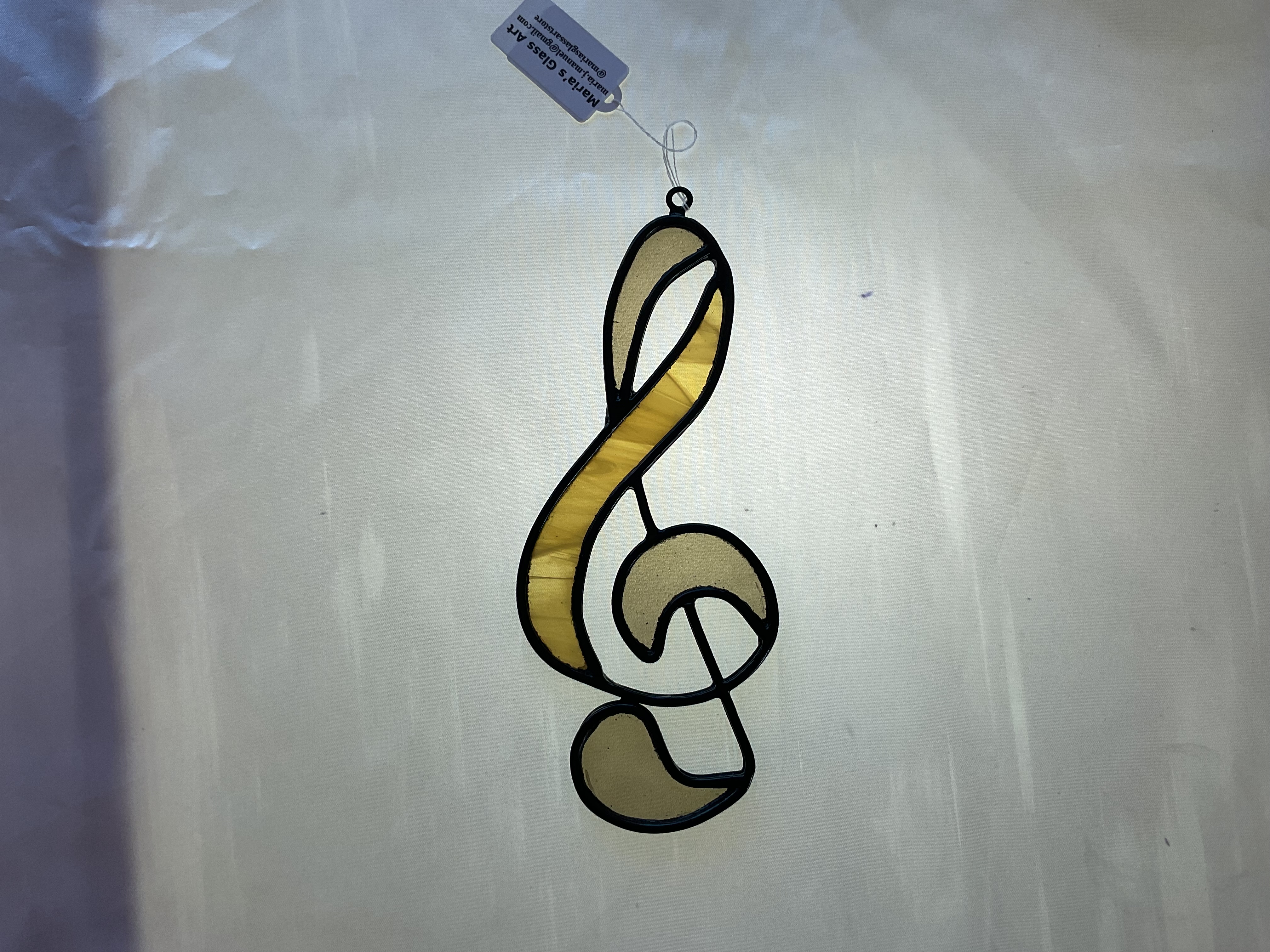 Stained Glass small Treble Clef