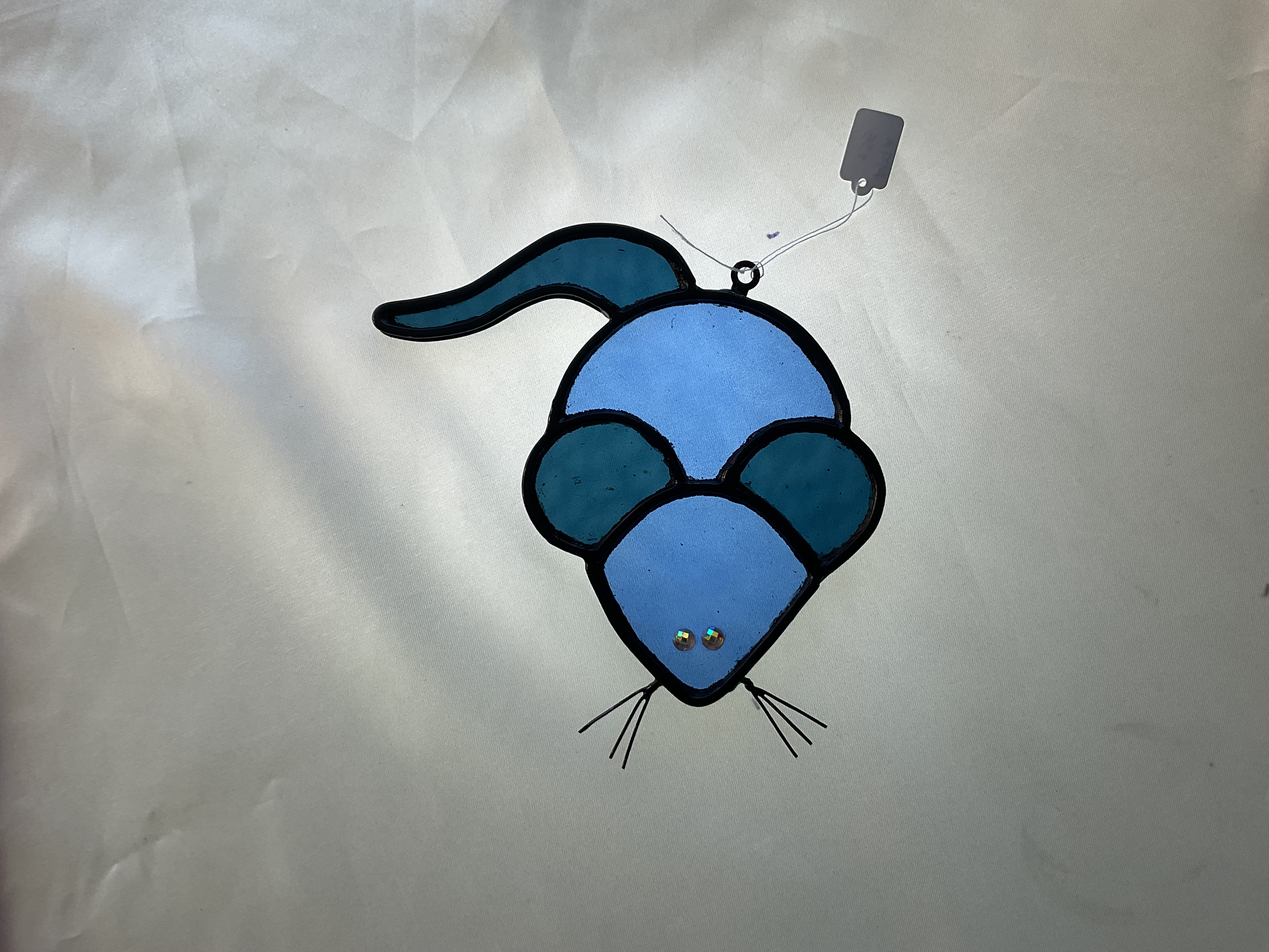 Stained Glass Mouse SunCatcher 