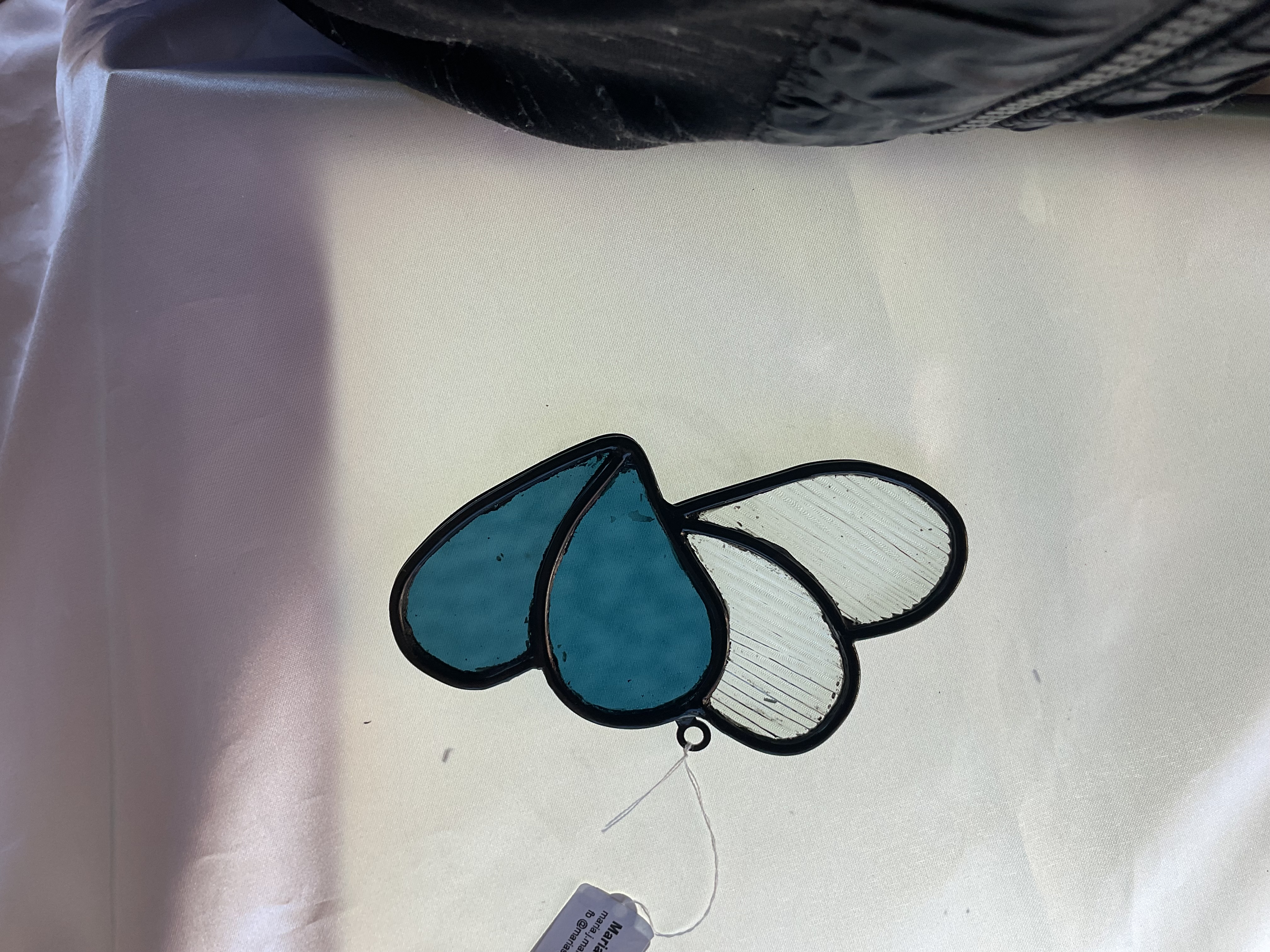 Stained Glass small hearts 