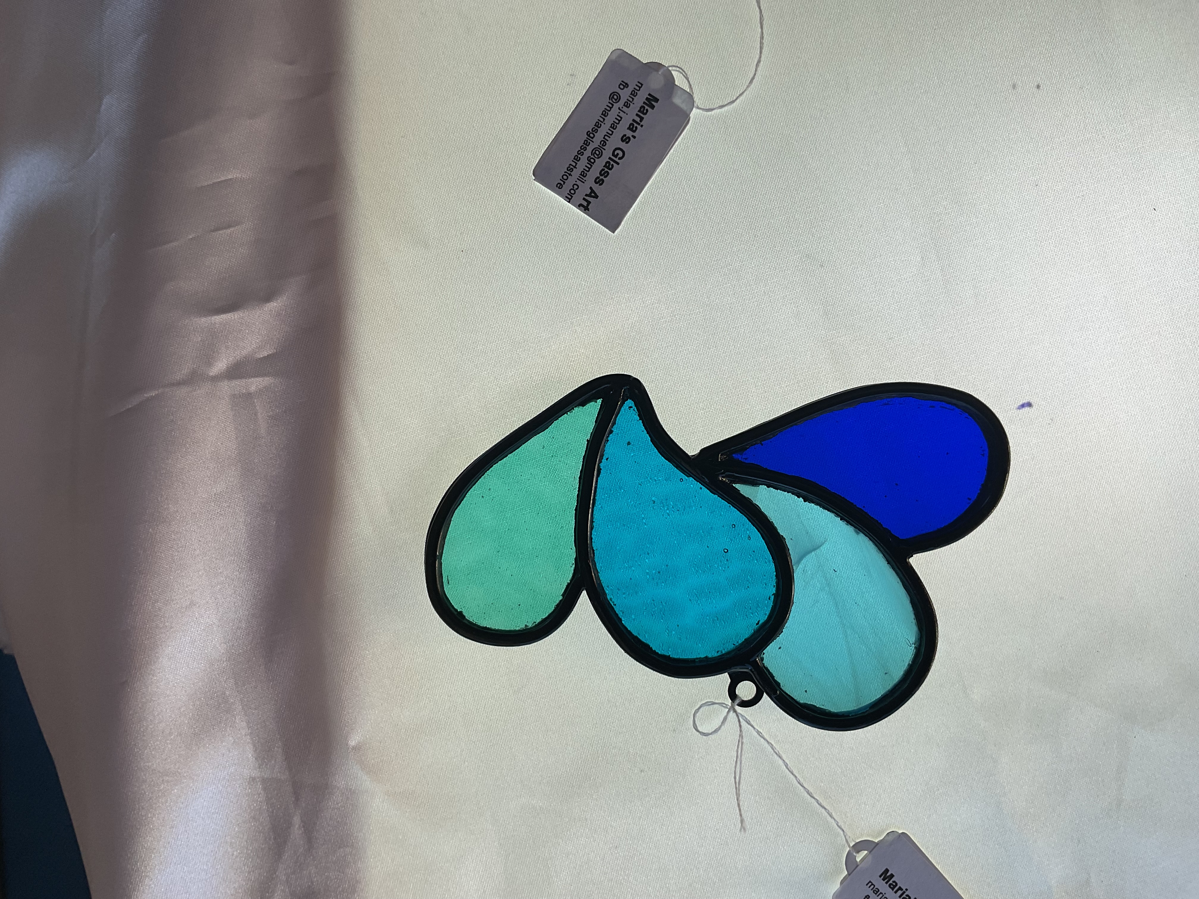 Stained Glass small hearts 