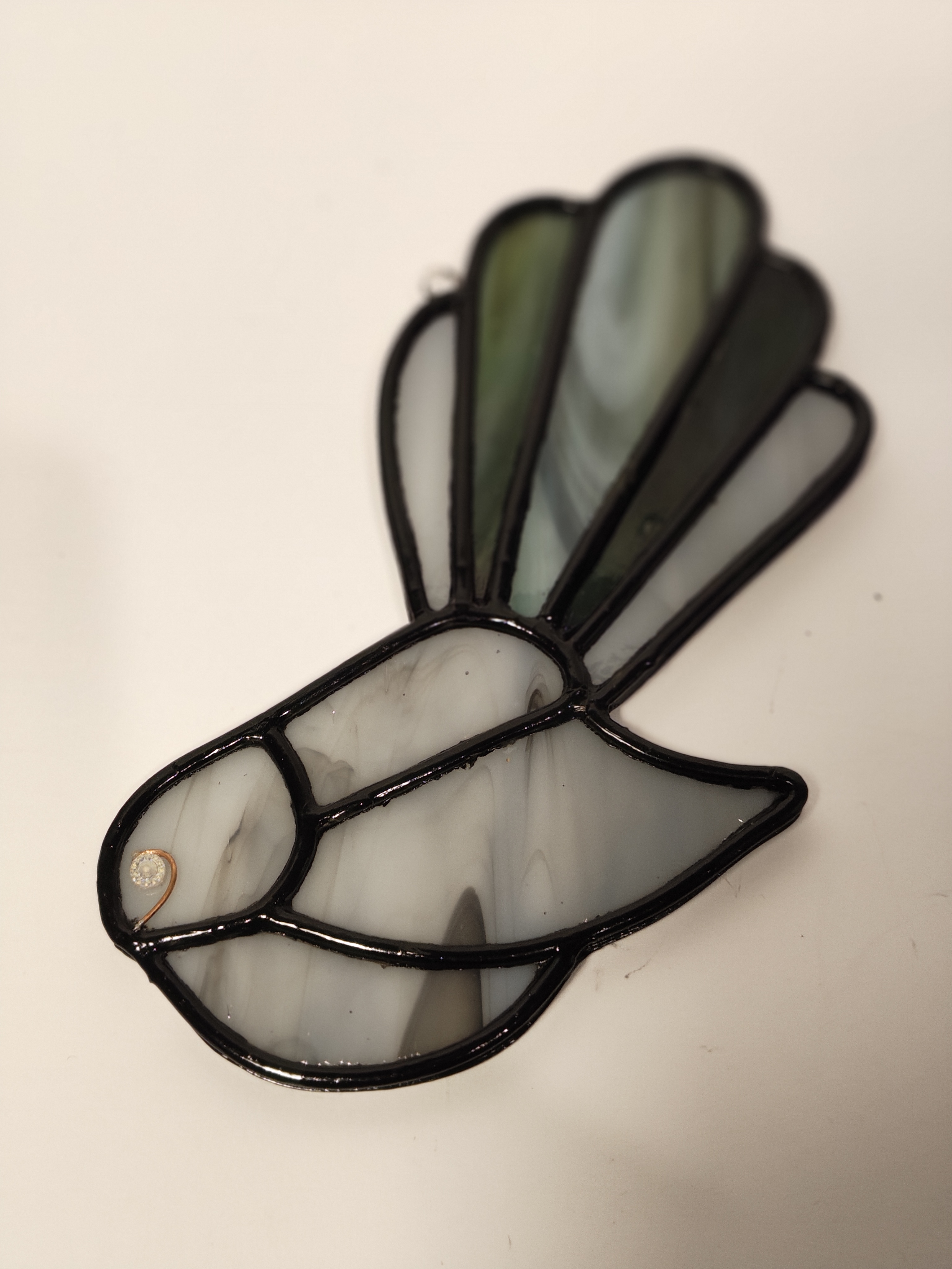 Stained Glass Fantail Birds