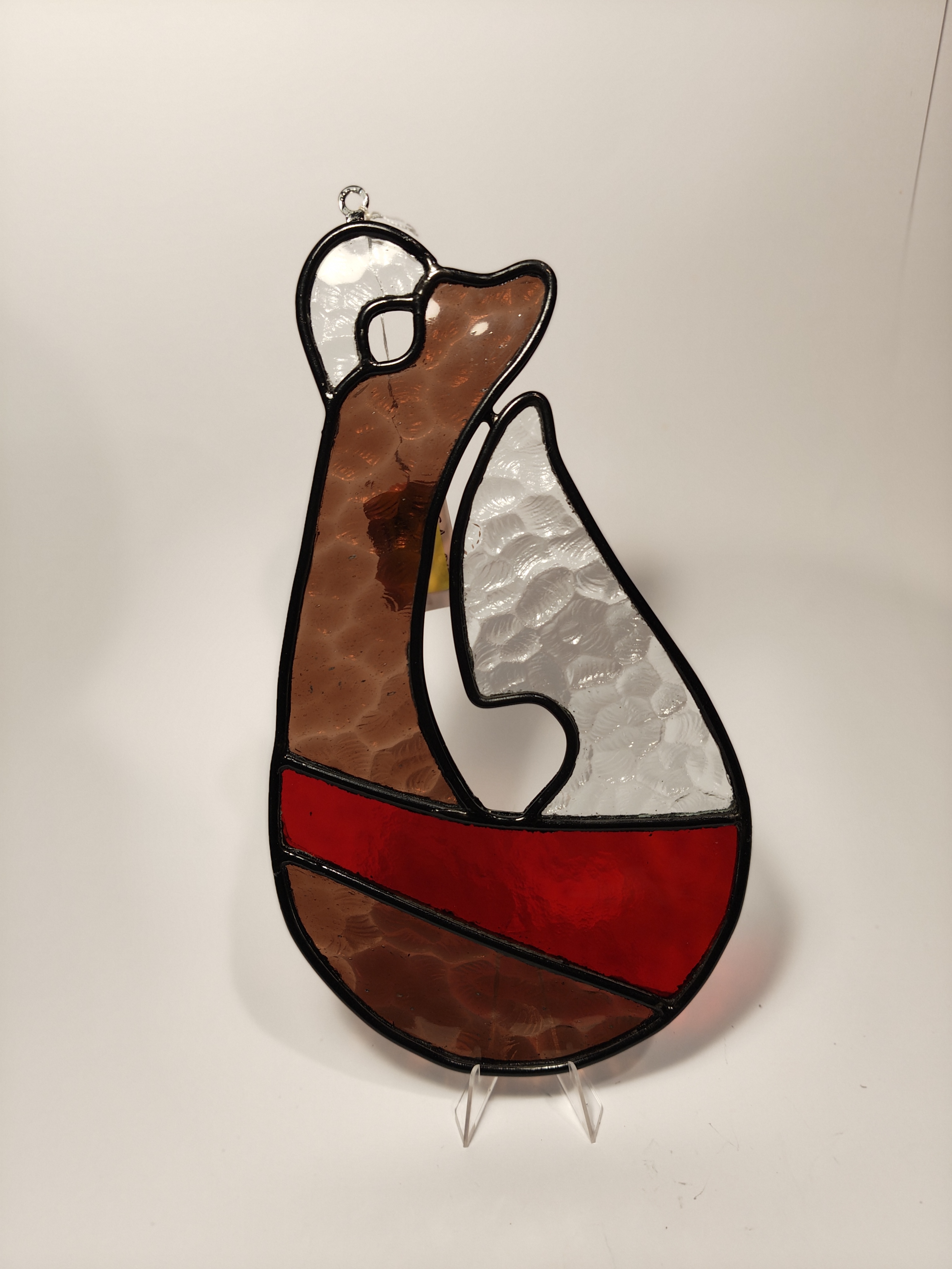 Stained Glass NZ Maori Hook design 