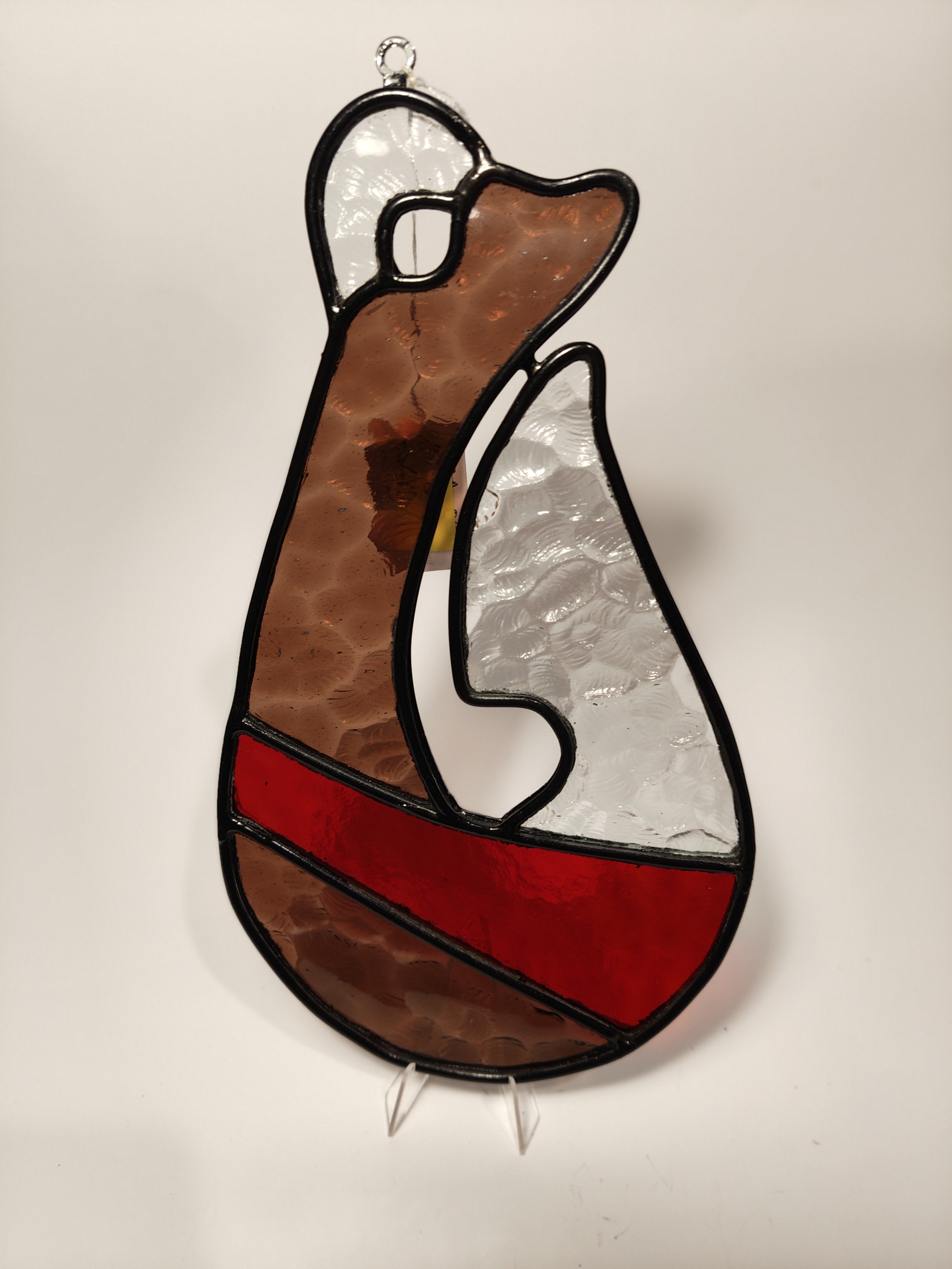 Stained Glass NZ Maori Hook design 