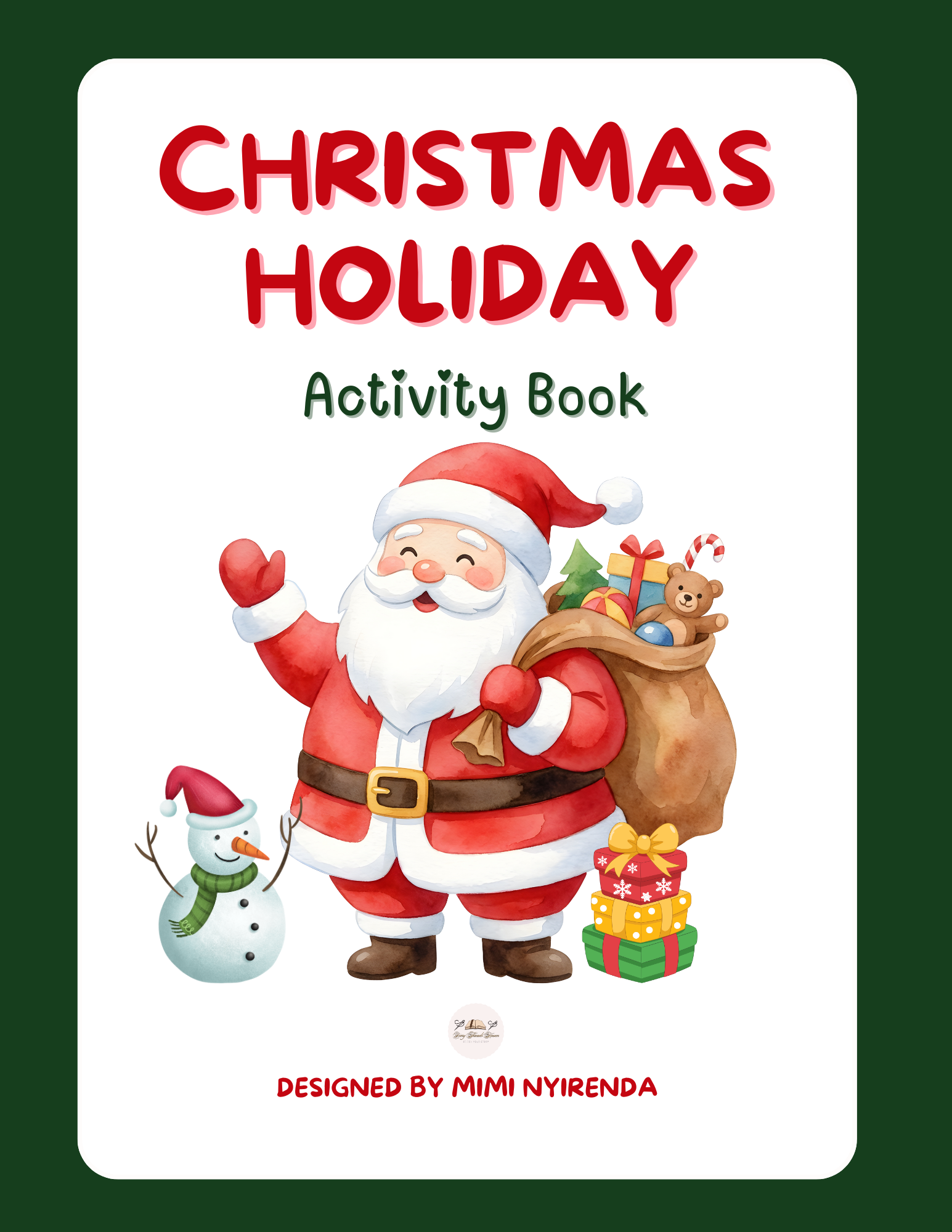 Christmas Holiday Activity Book