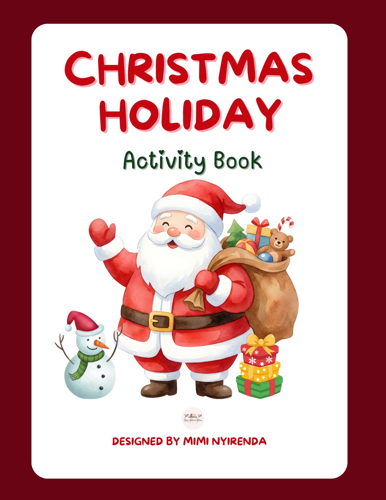 Christmas Holiday Activity Book