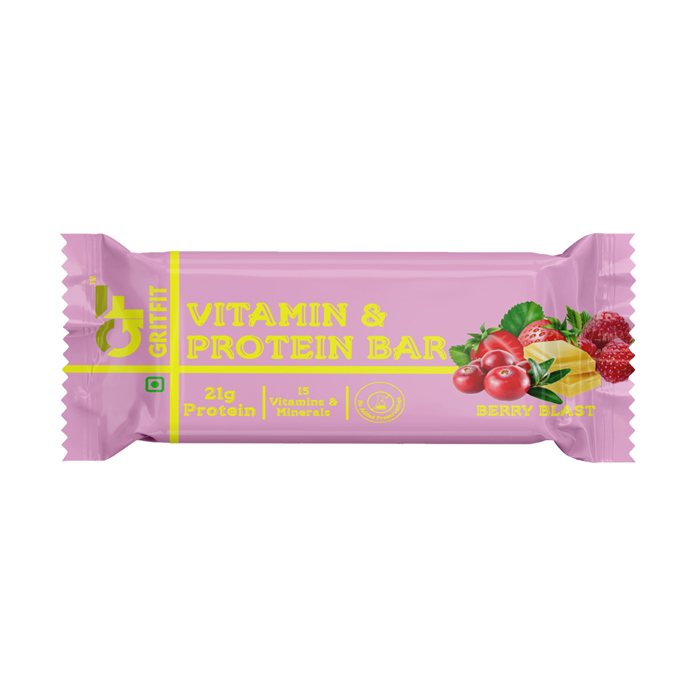 GritFit Protein Bar Berry Blast