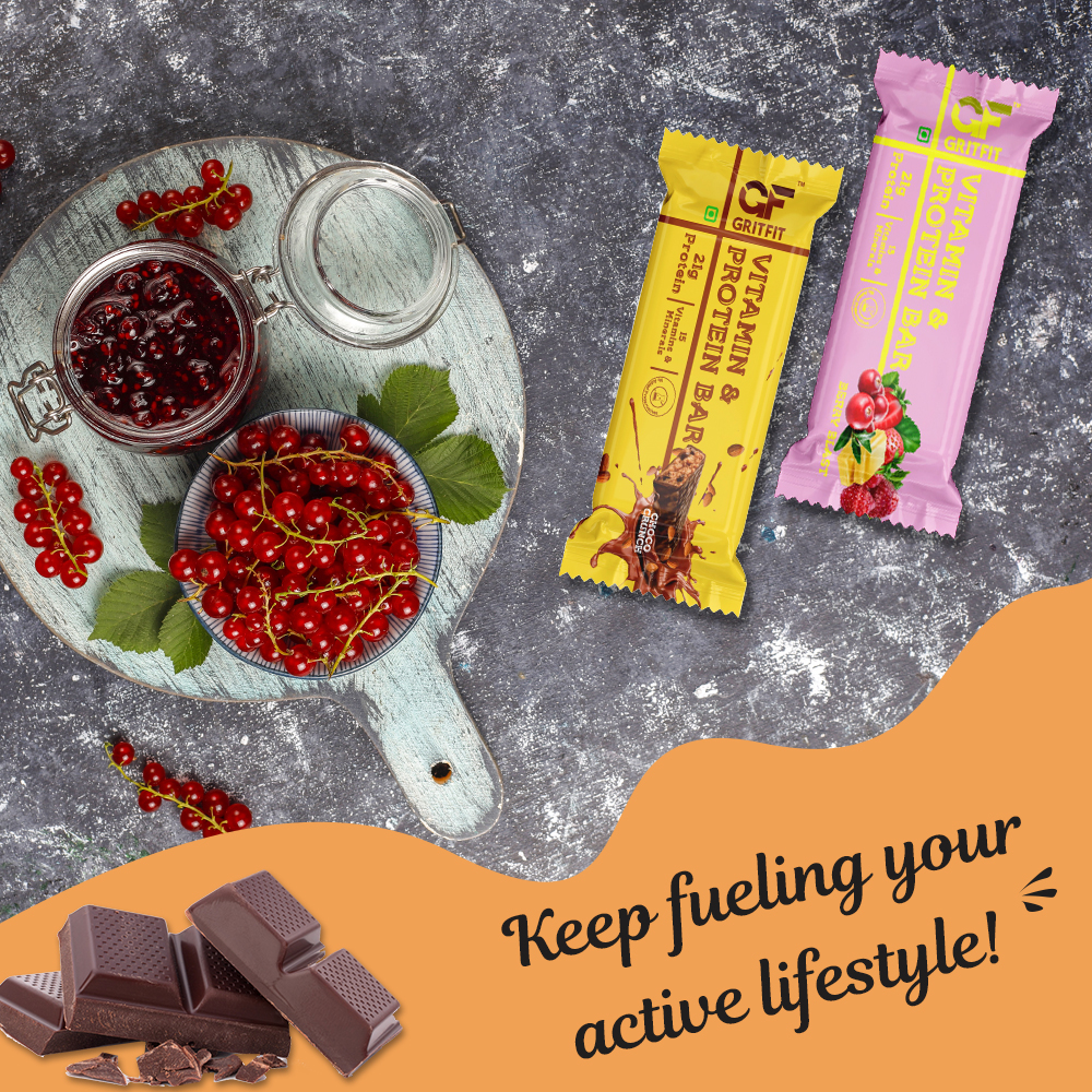 GritFit Protein Bar Berry Blast