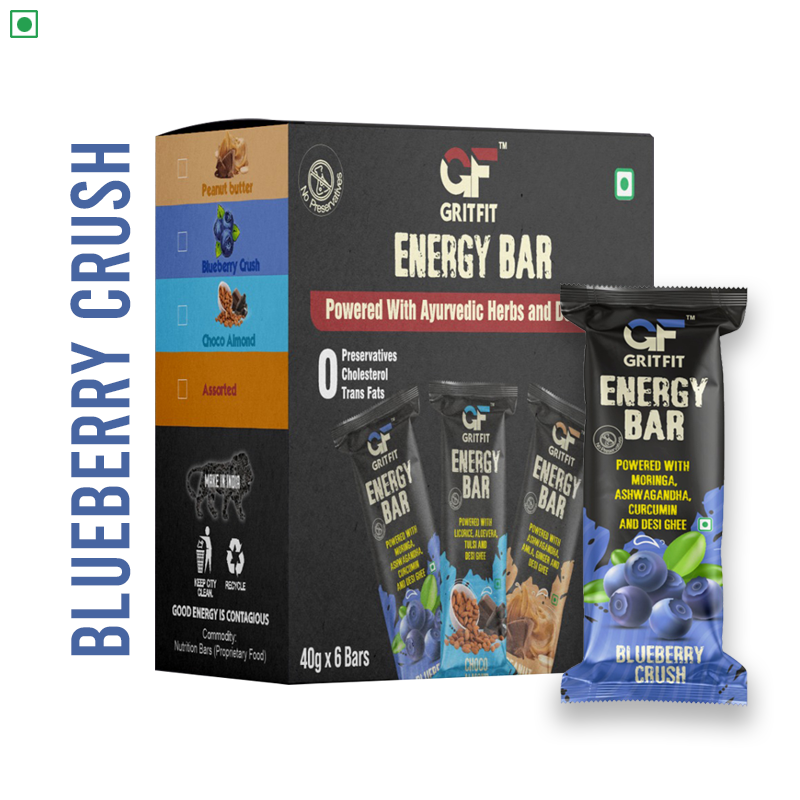 Gritfit Energy Bar - Blueberry Crush