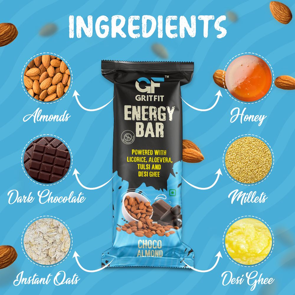 GritFit Superfood Energy Bar – Choco Almond