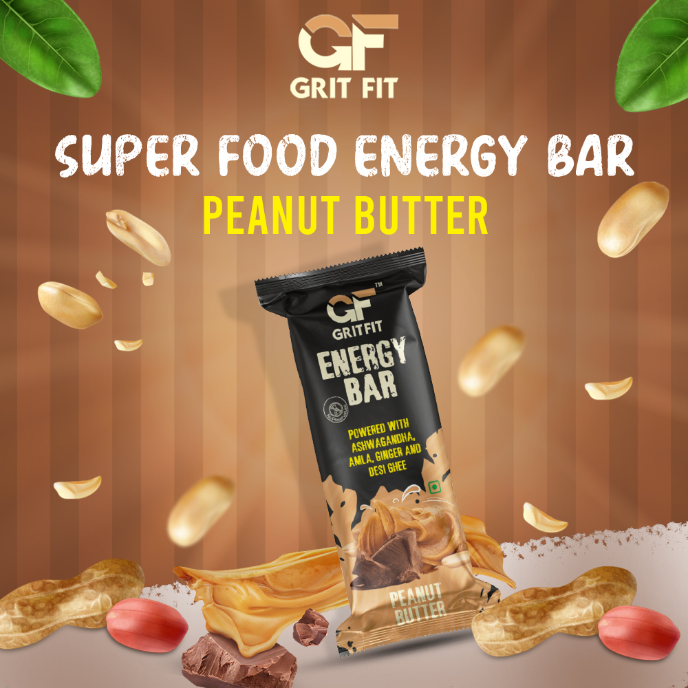  GritFit Superfood Energy Bar – Peanut Butter