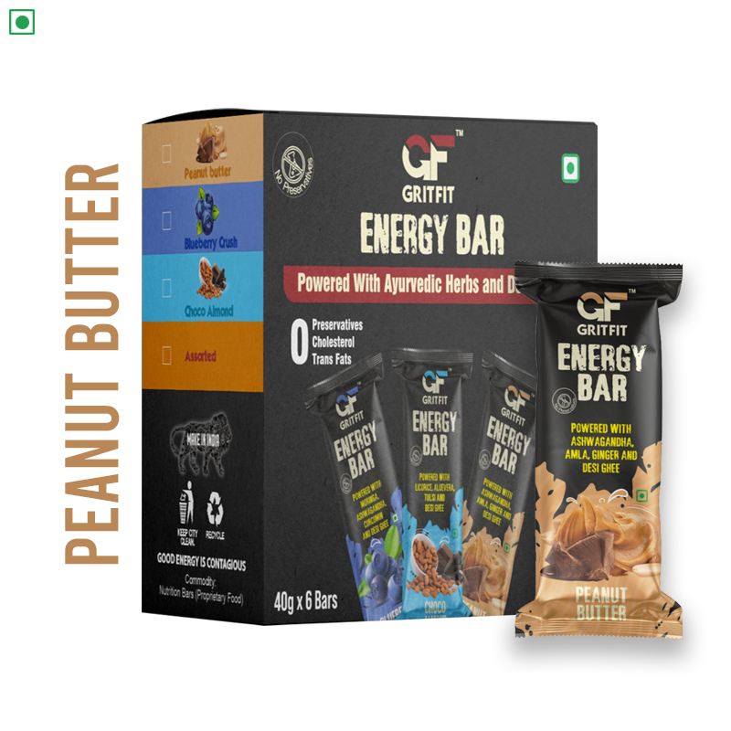  GritFit Superfood Energy Bar – Peanut Butter