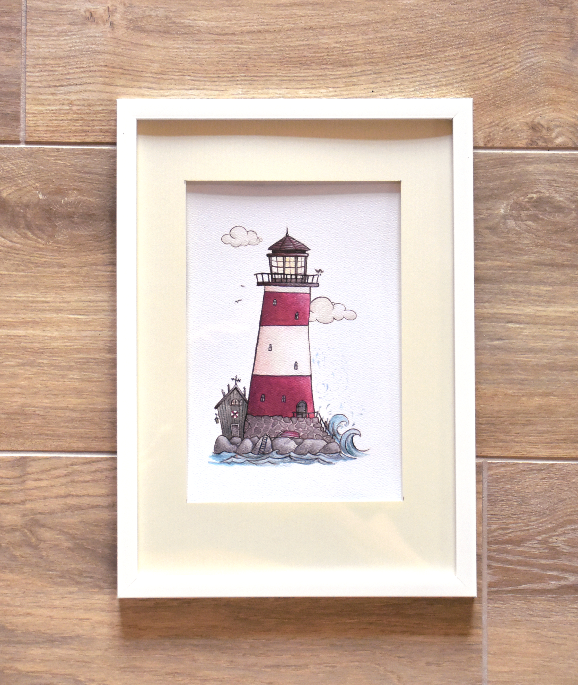 Világítótorony - Nyomtatott illusztráció