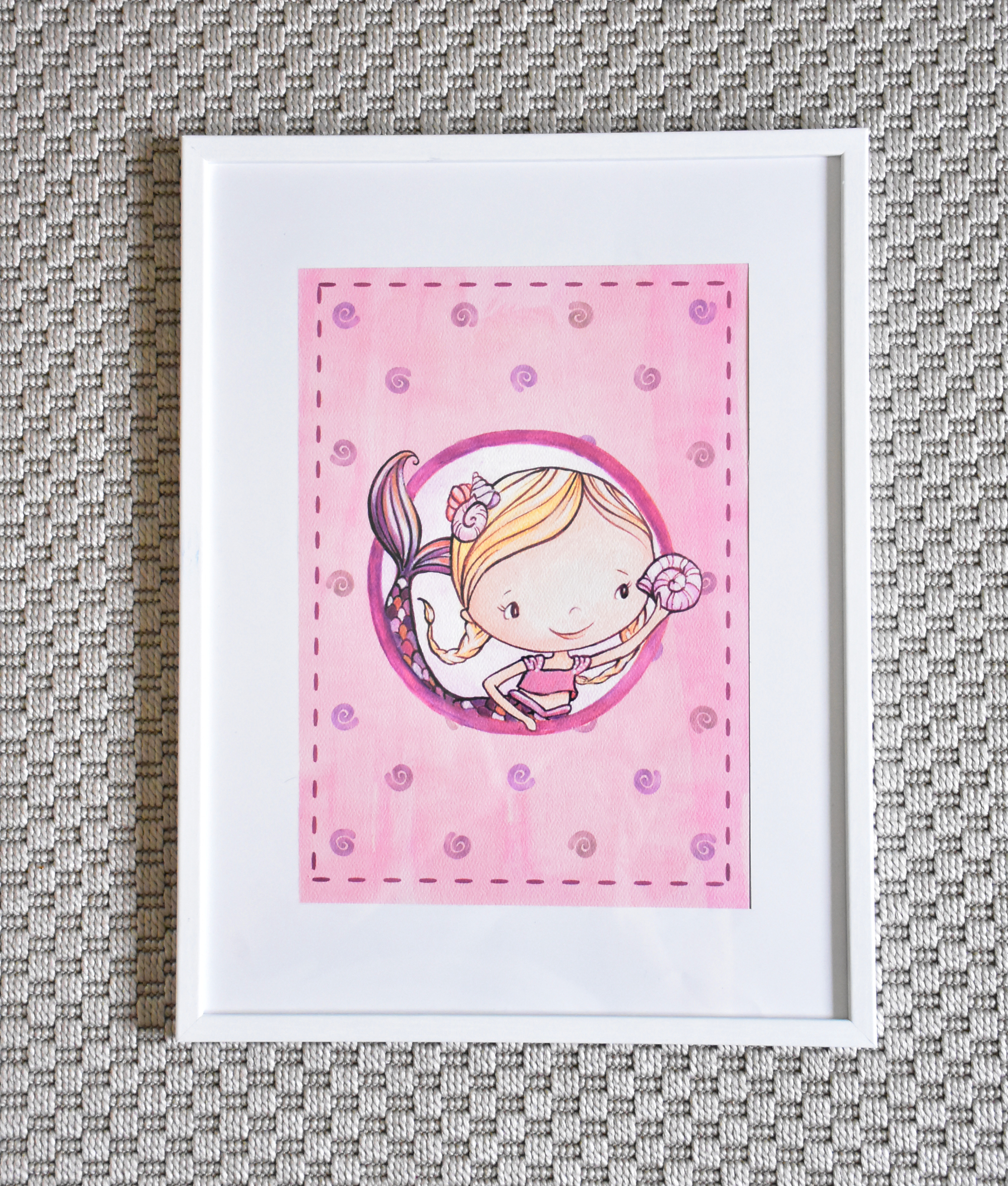 Kis sellő - Nyomtatott illusztráció