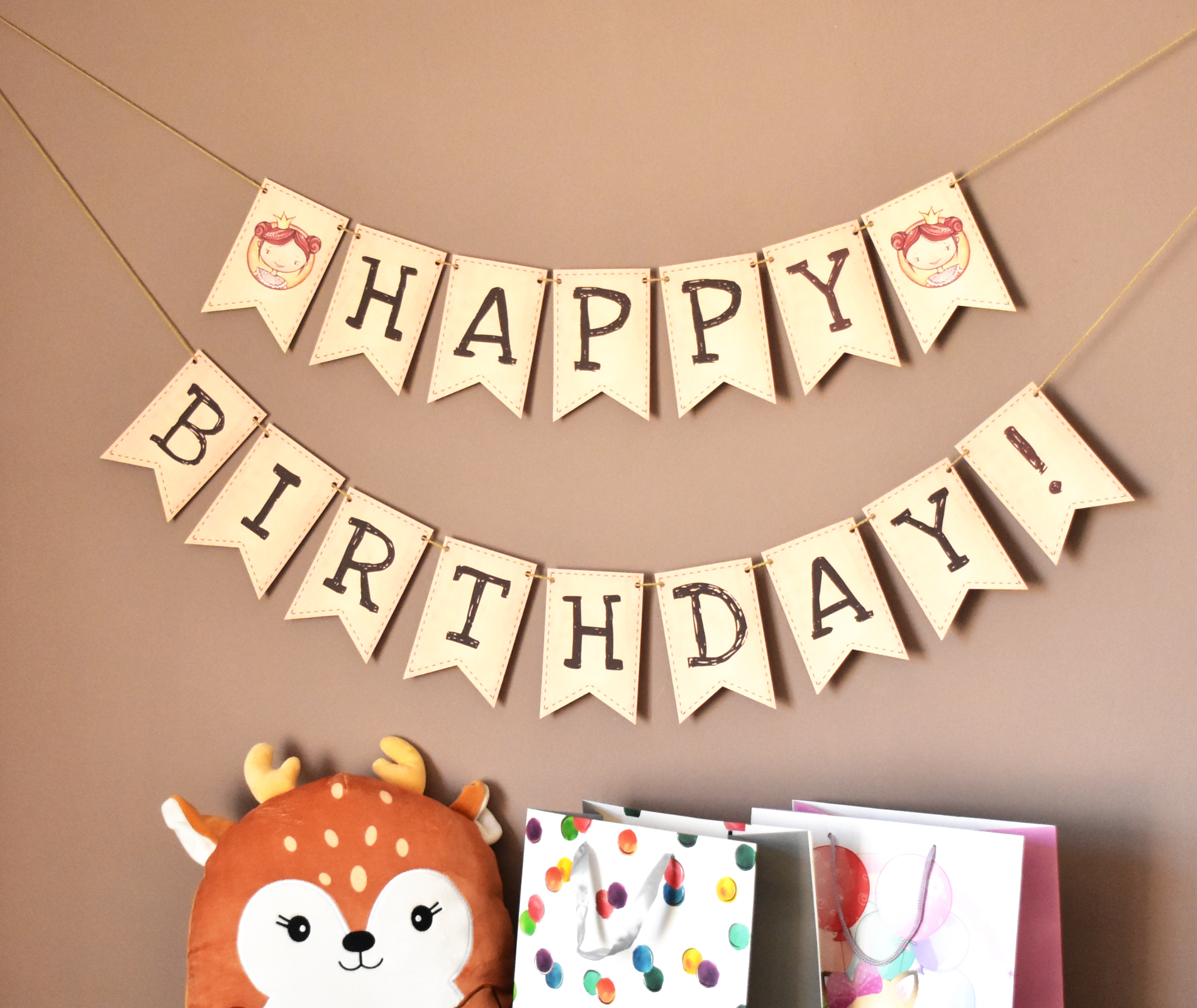 Happy Birthday - party decoration garland 