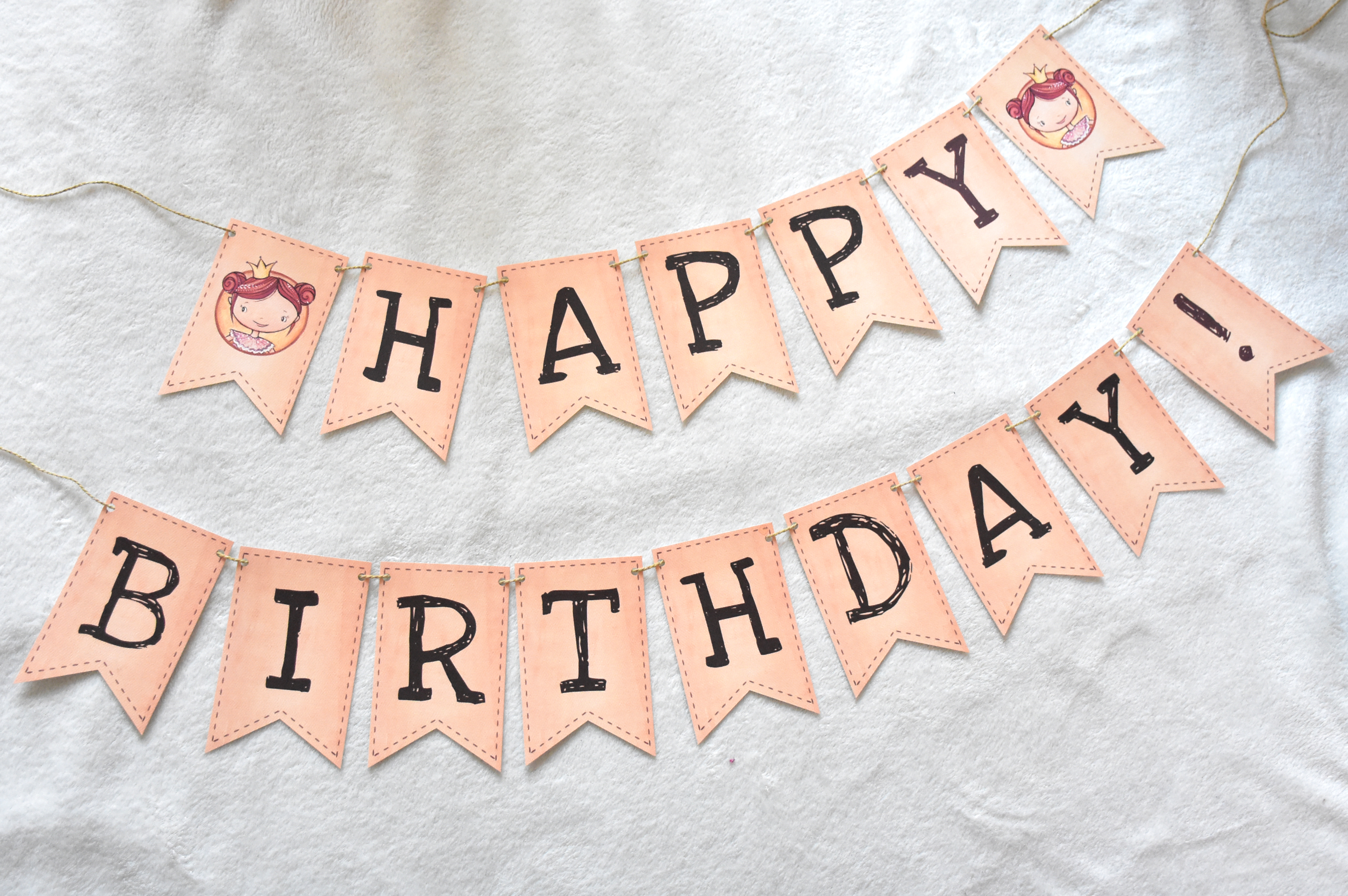 Happy Birthday - party decoration garland 