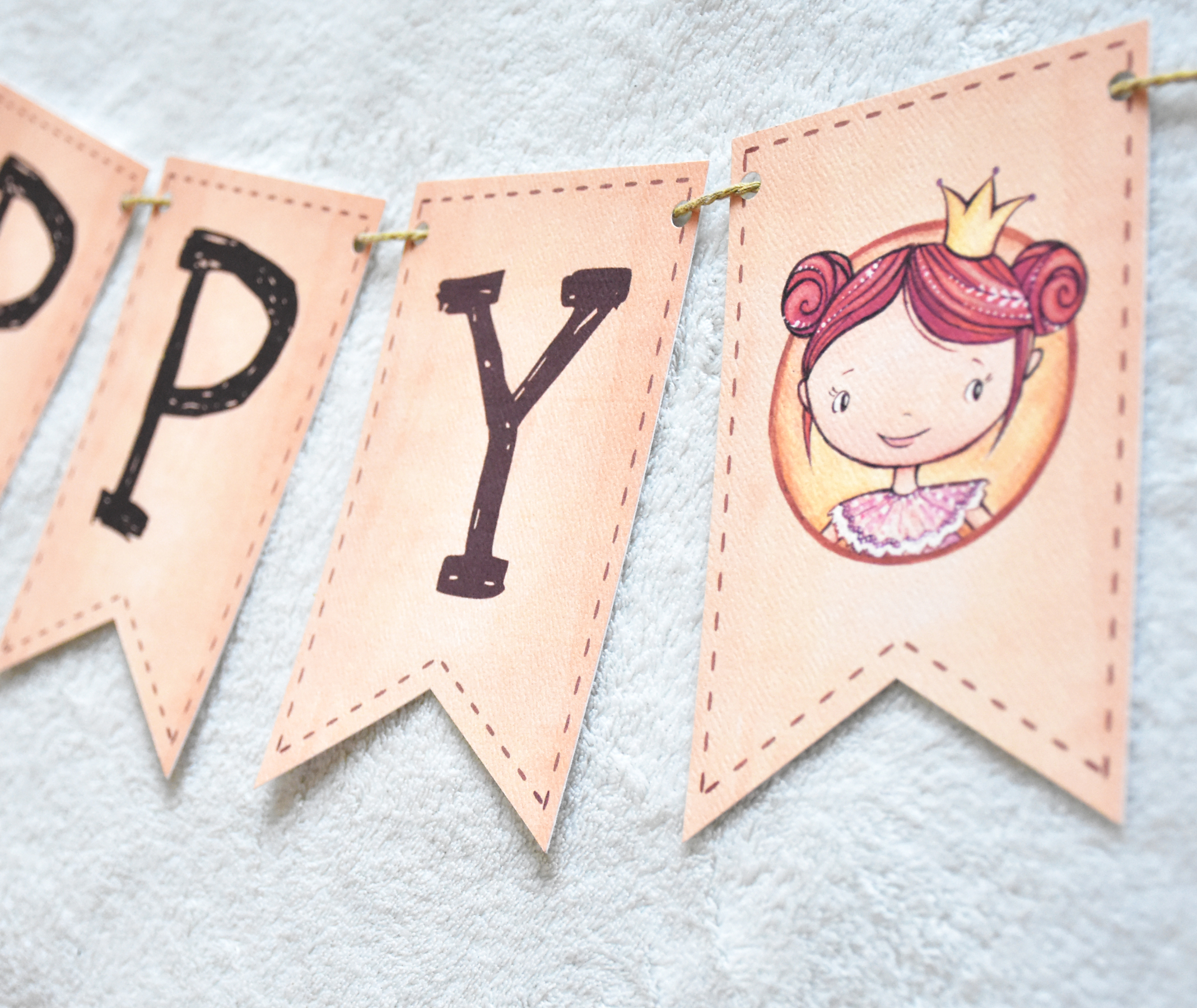 Happy Birthday - party decoration garland 