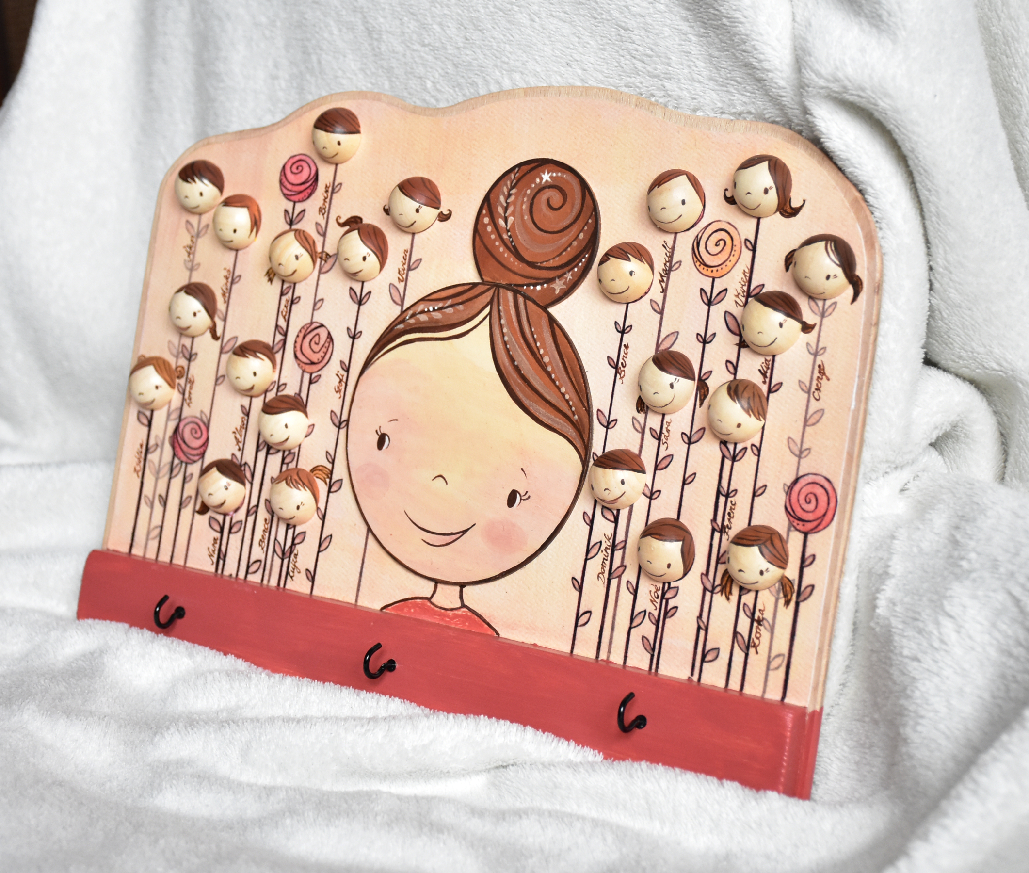 Óvonőknek ajándék kulcstartó - fali dekoráció