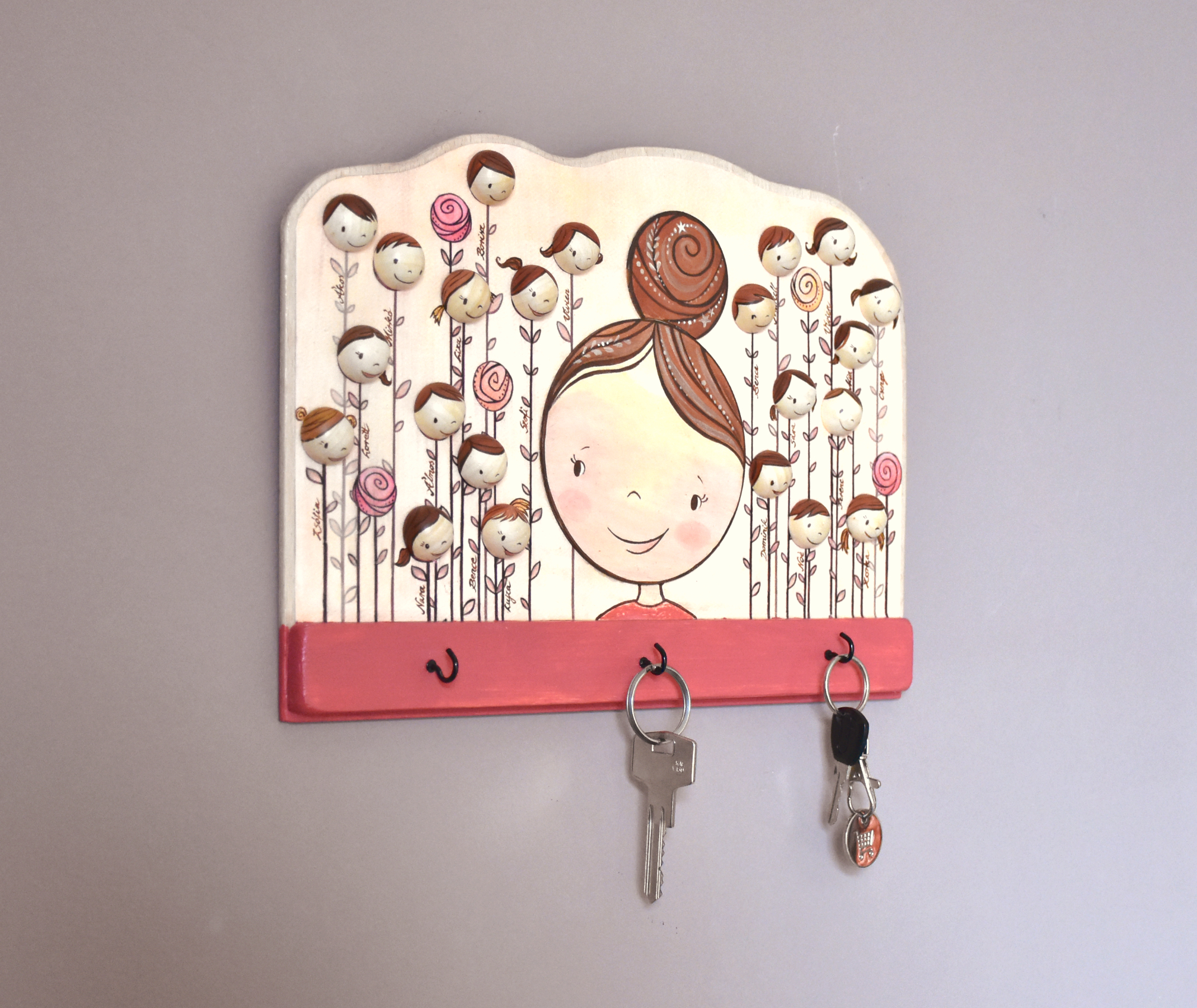 Óvonőknek ajándék kulcstartó - fali dekoráció