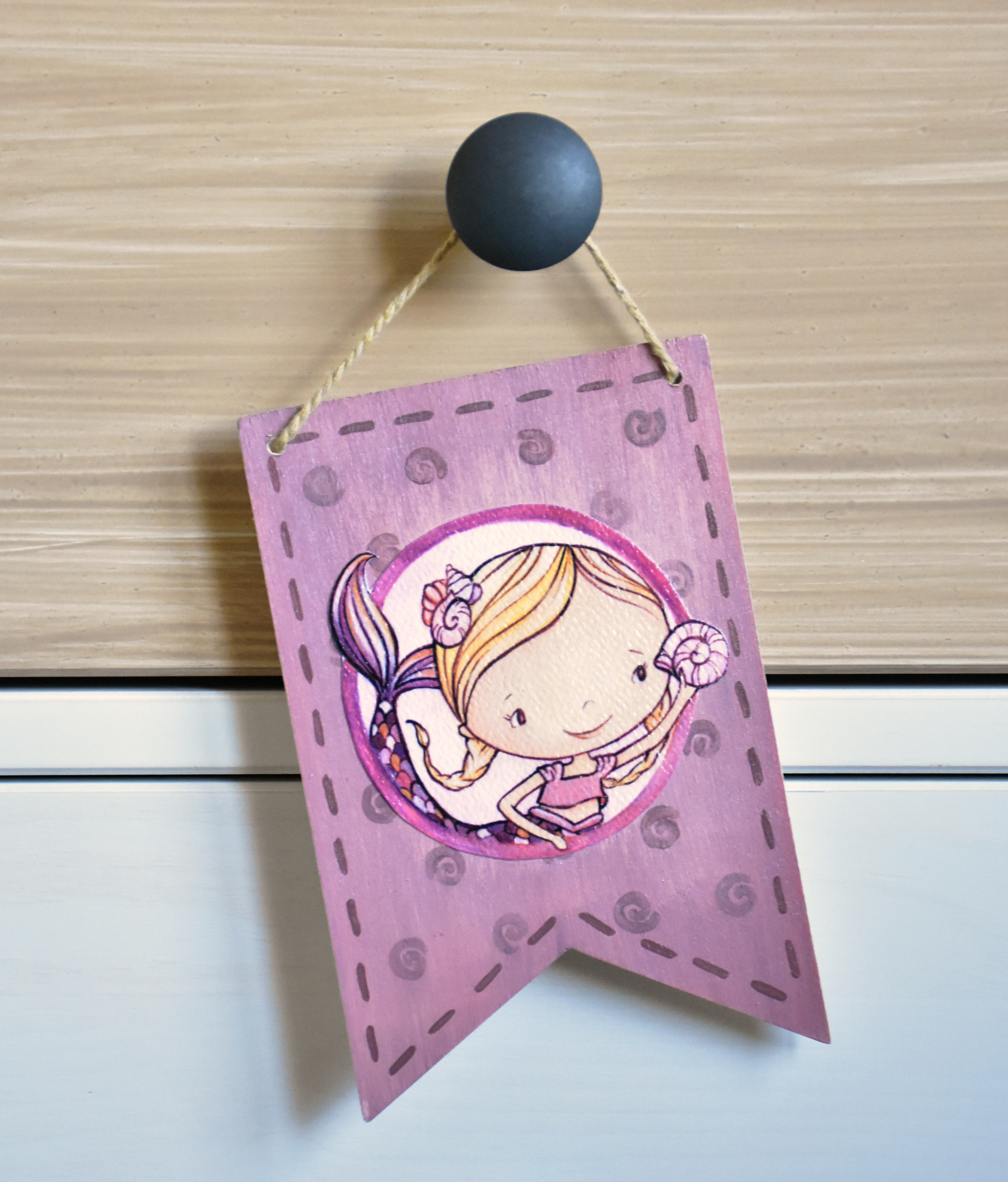 Kis sellő - felakasztható dísz