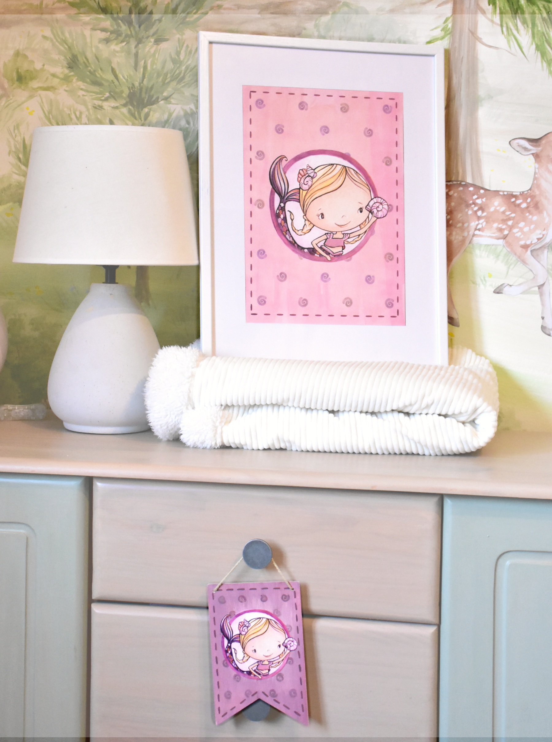 Kis sellő - felakasztható dísz