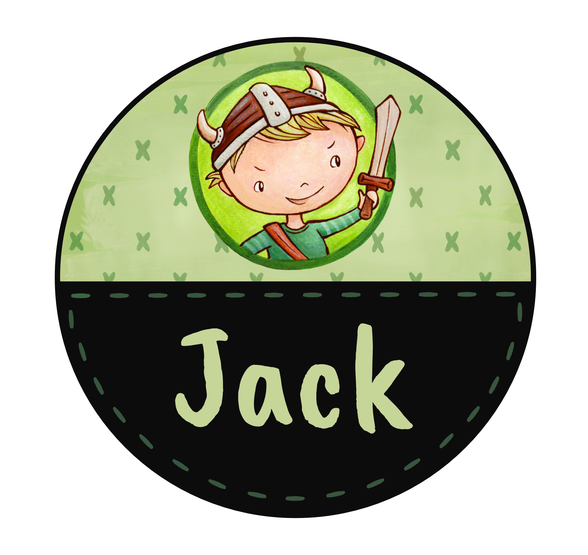 Kis viking fiú - Egyedi ajtótábla saját névvel