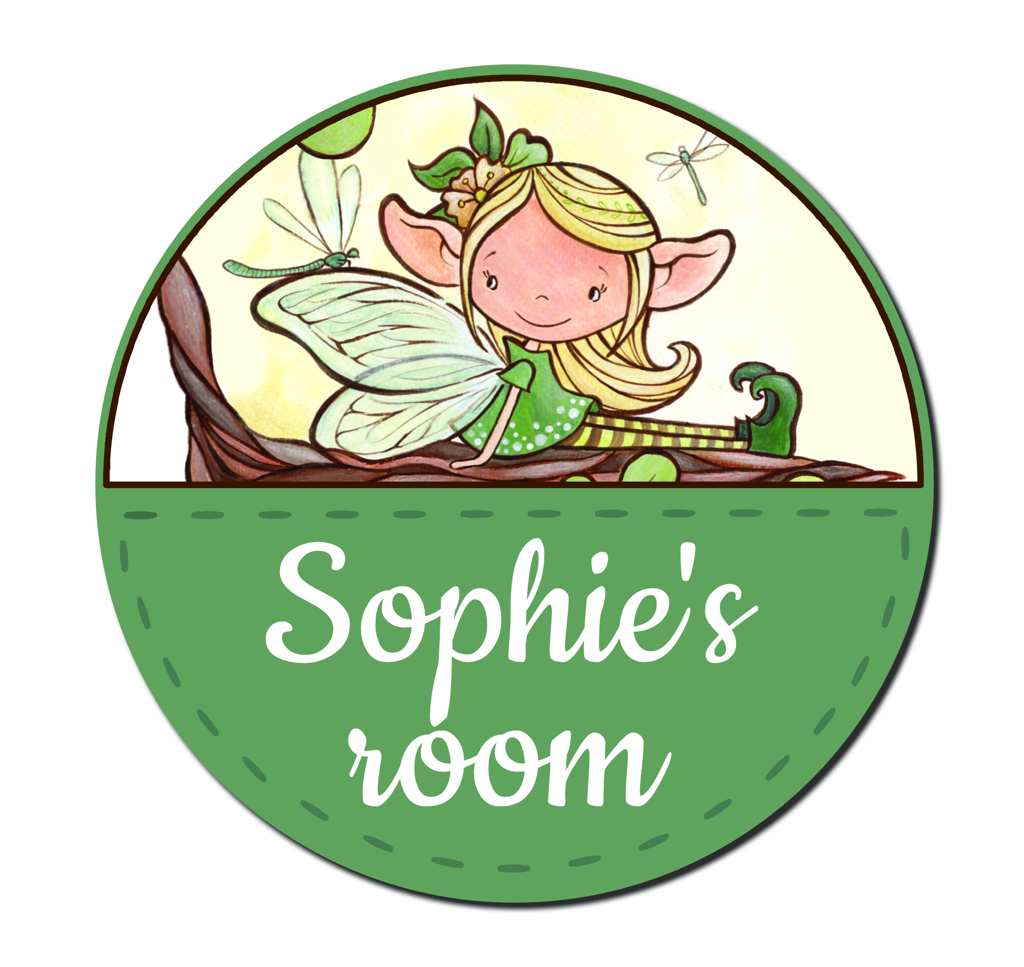 Erdő tündérke - Egyedi ajtótábla saját névvel