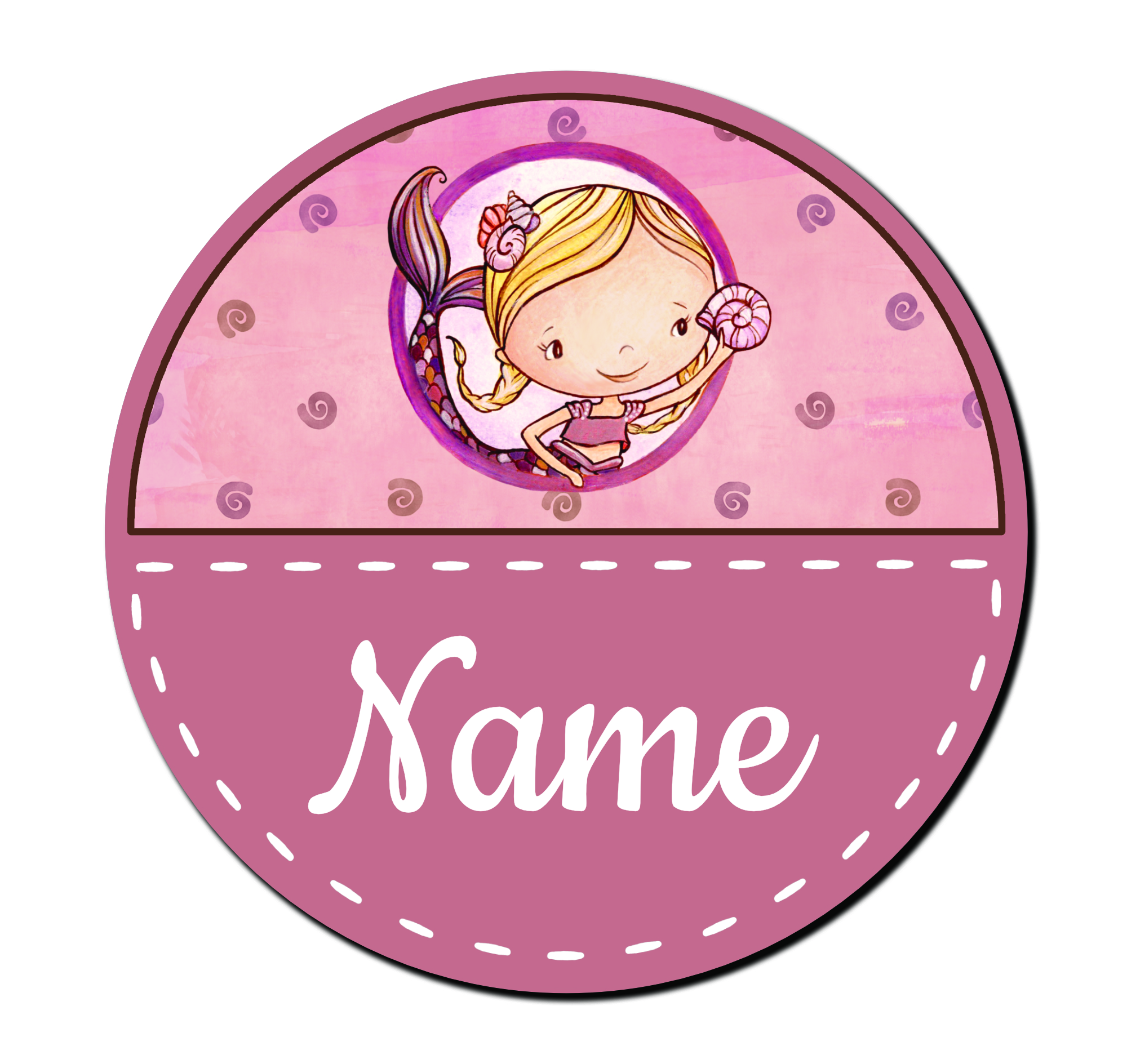 Kis sellő lány - Egyedi ajtótábla saját névvel