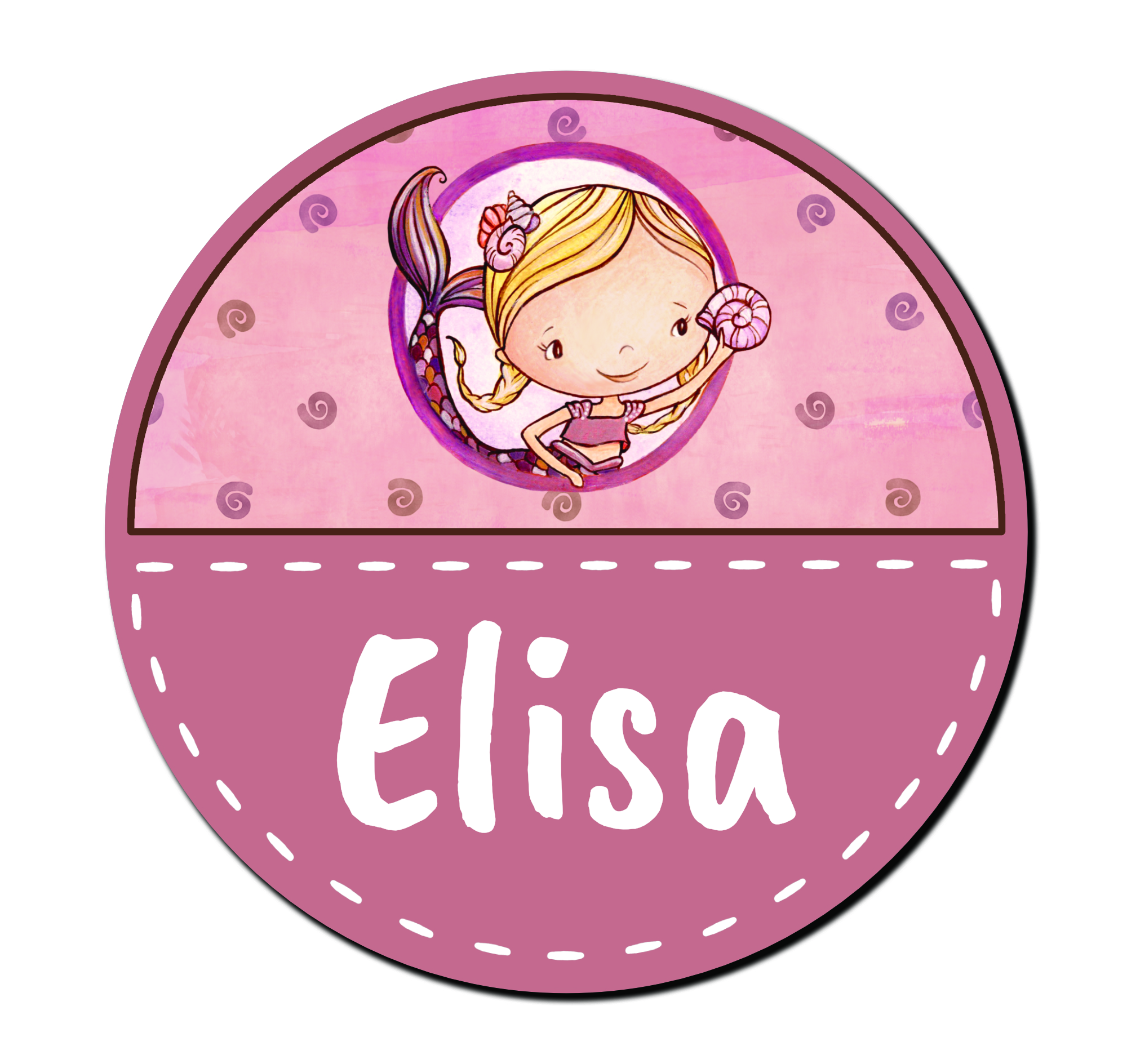 Kis sellő lány - Egyedi ajtótábla saját névvel