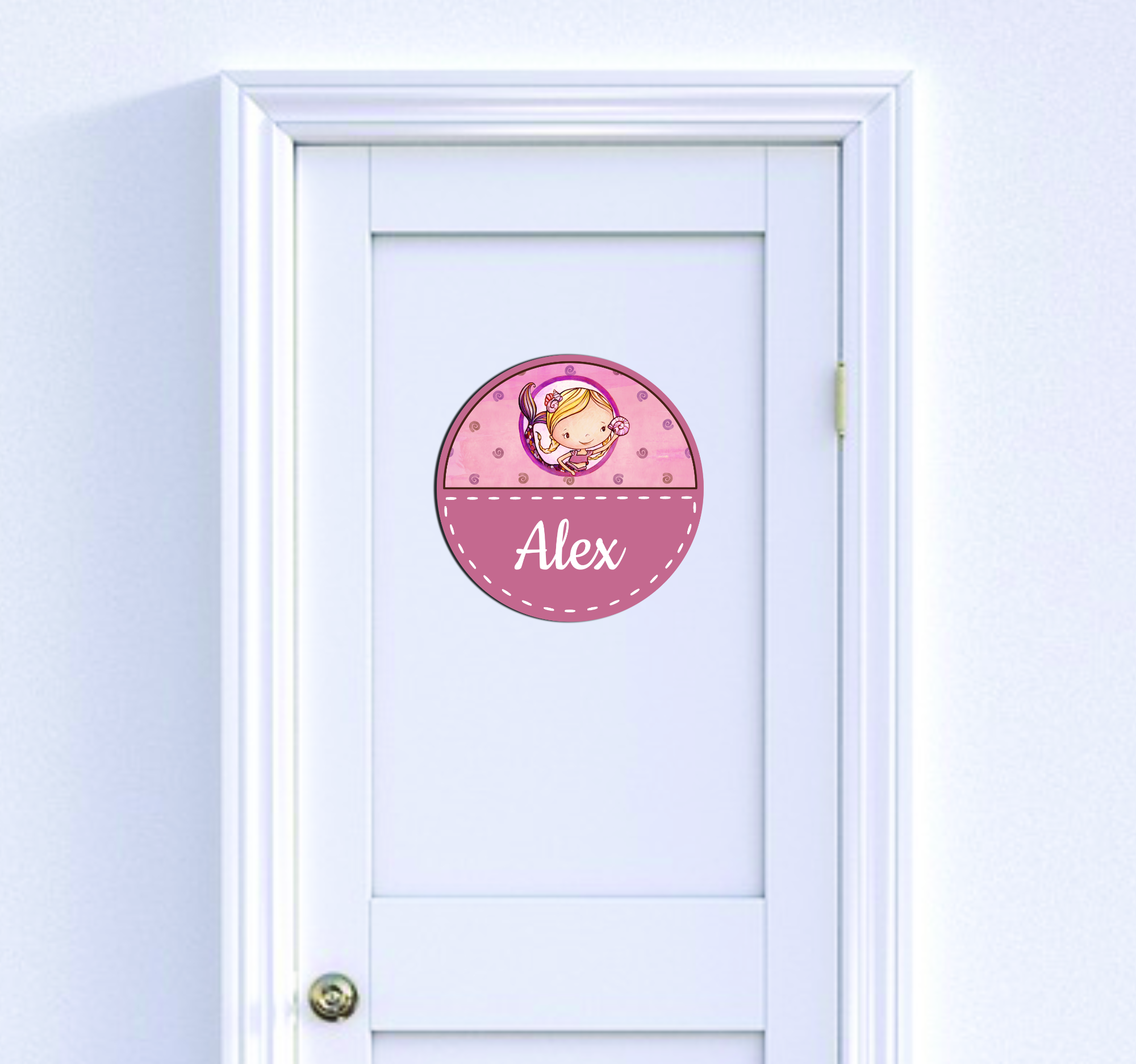 Kis sellő lány - Egyedi ajtótábla saját névvel