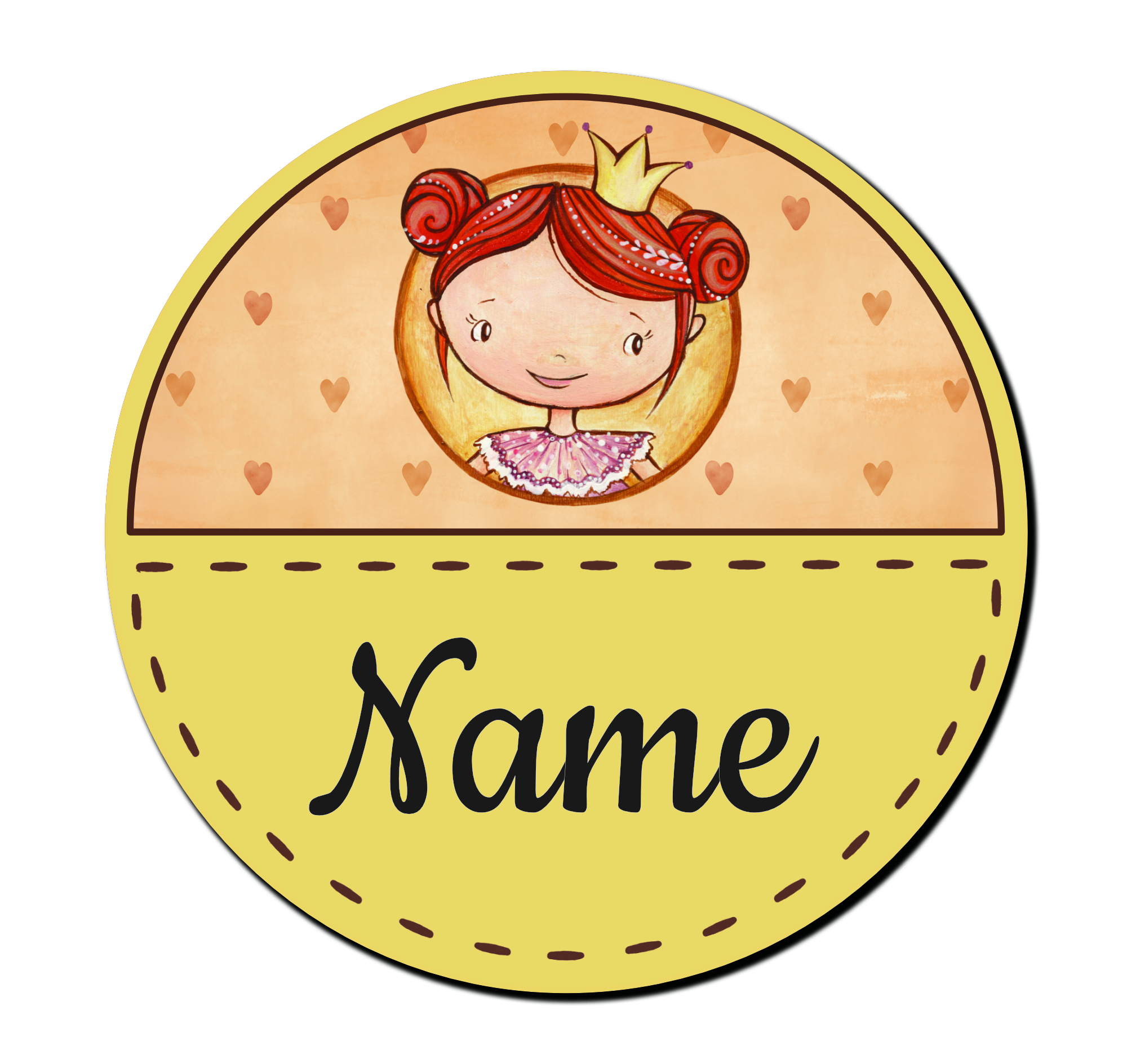 Kis hercegnő - Egyedi ajtótábla saját névvel