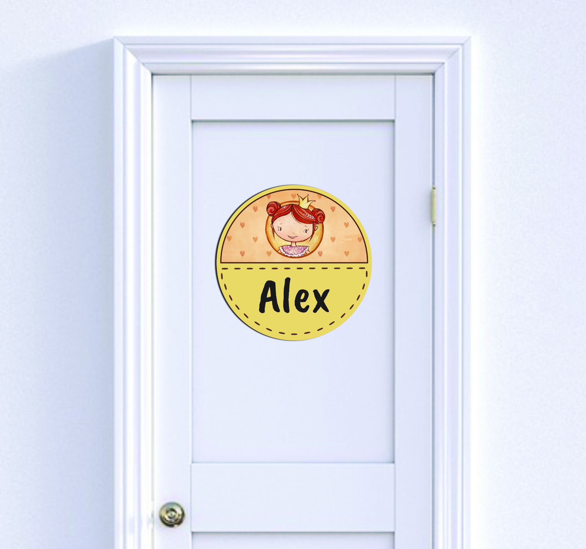 Kis hercegnő - Egyedi ajtótábla saját névvel