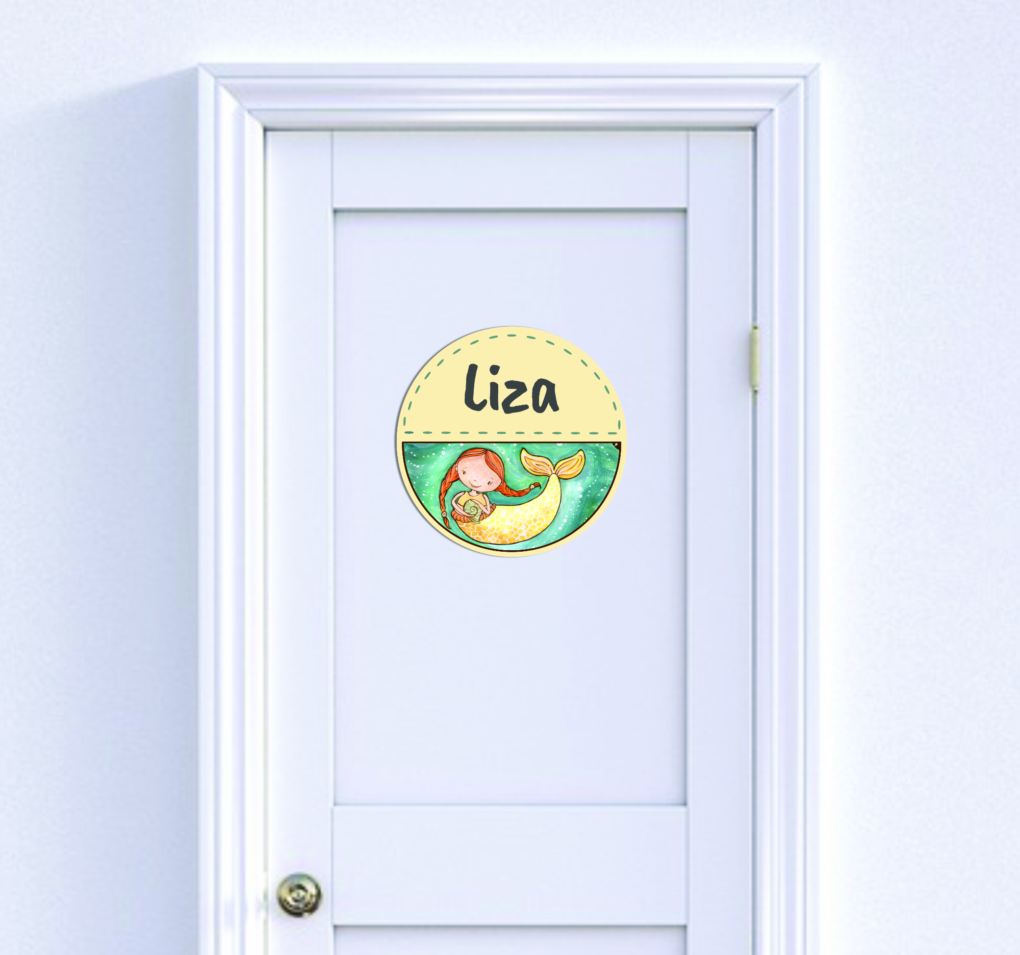 Kis sellő - Egyedi ajtótábla saját névvel