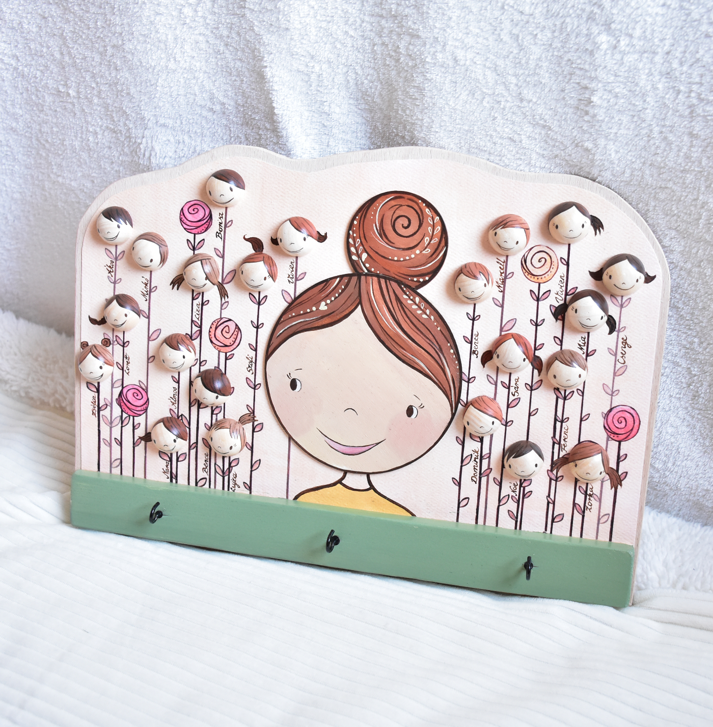 Óvonőknek ajándék kulcstartó - fali dekoráció